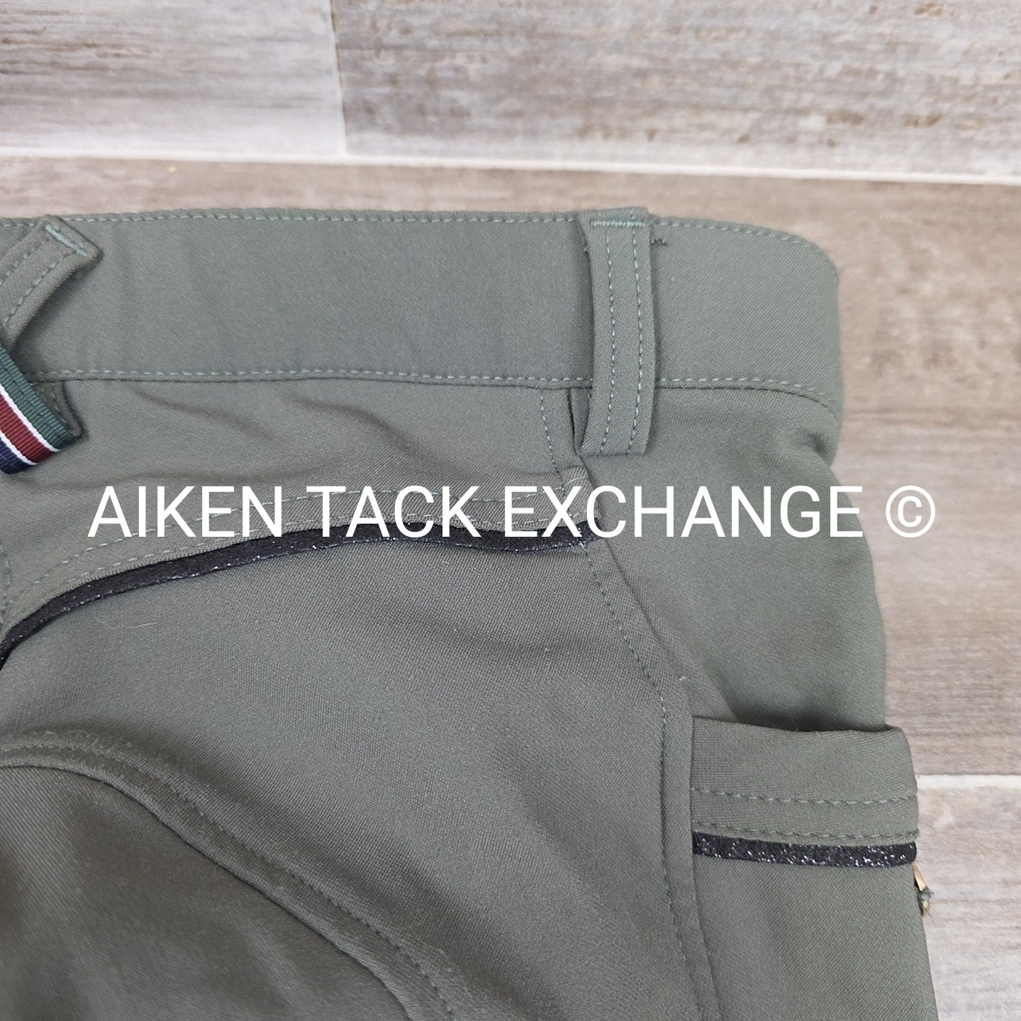 Espoir Equestrian Silicone Grip Knee Patch Breeches, Size US 12  I 42