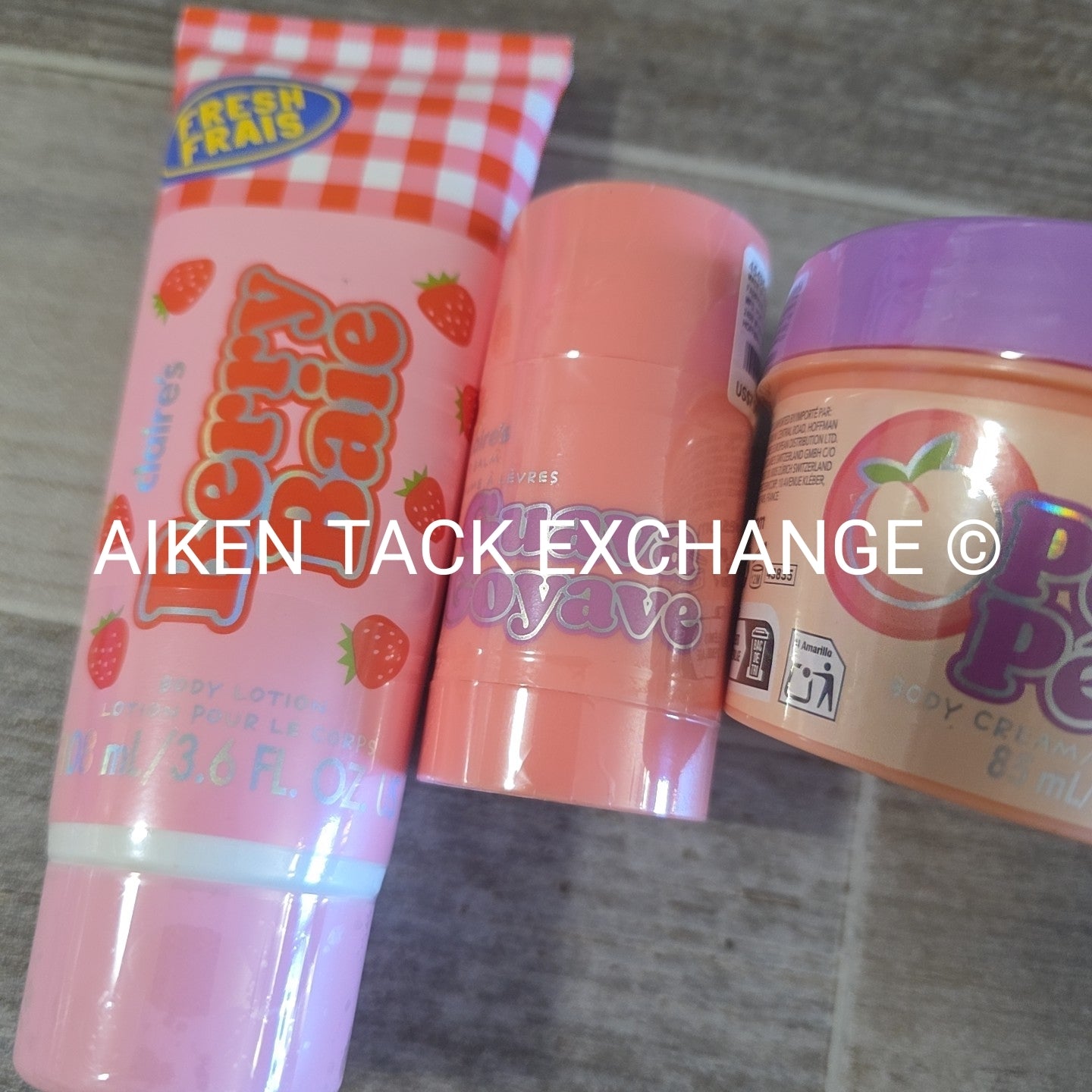 Claire's Body Care Bundle - Body Cream, Body Lotion, Lip Balm