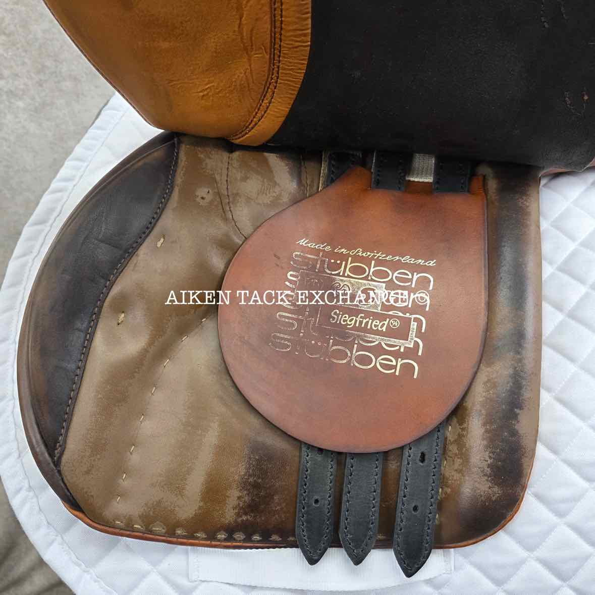 Stubben Siegfried Saddle, 18.5" Seat, 31cm Tree - Medium Wide, Wool Flocked Panels