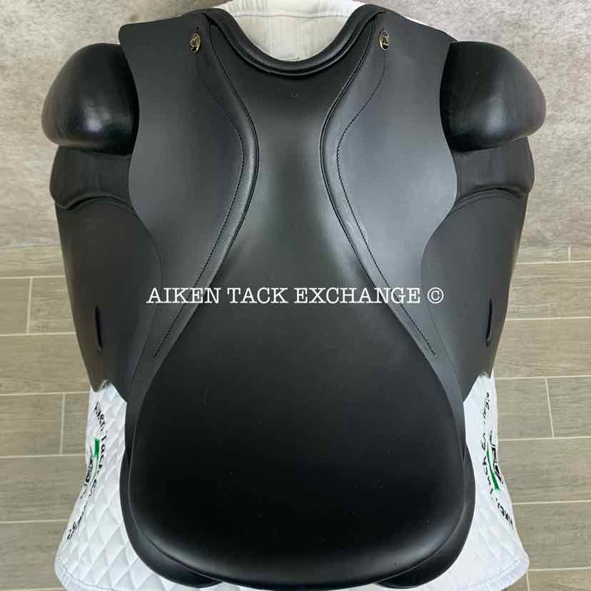 **SOLD** 2023 Zaldi New Generation London Dressage Saddle, 17.5" Seat, Adjustable Tree - Changeable Gullet, Wool Flocked Panels
