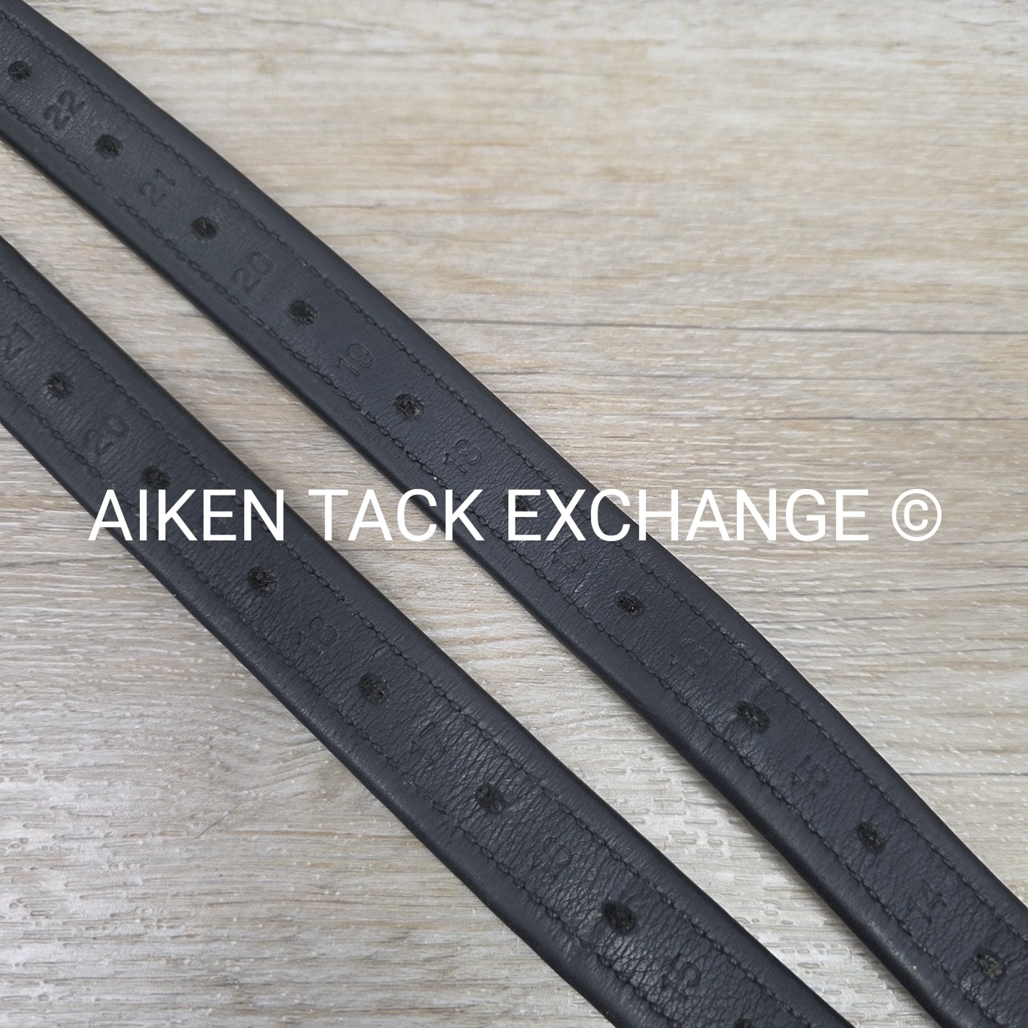 Prestige Nylon Lined Stirrup Leathers, Black, 160 cm / 63"