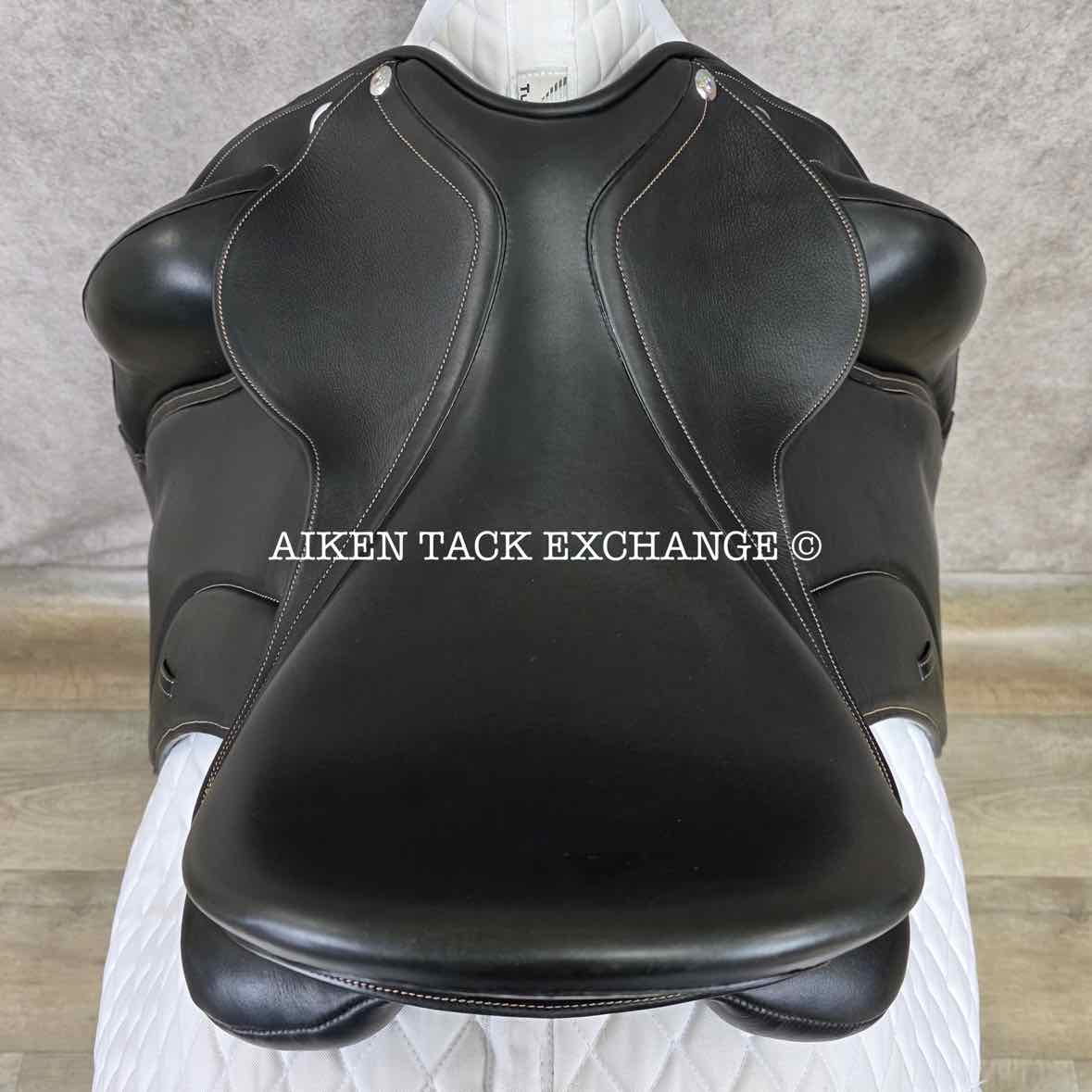 Ruby Roo Rock Star Monoflap Dressage Saddle, 17.5" Seat, Adjustable Tree - Changeable Gullet, Wool Flocked Panels