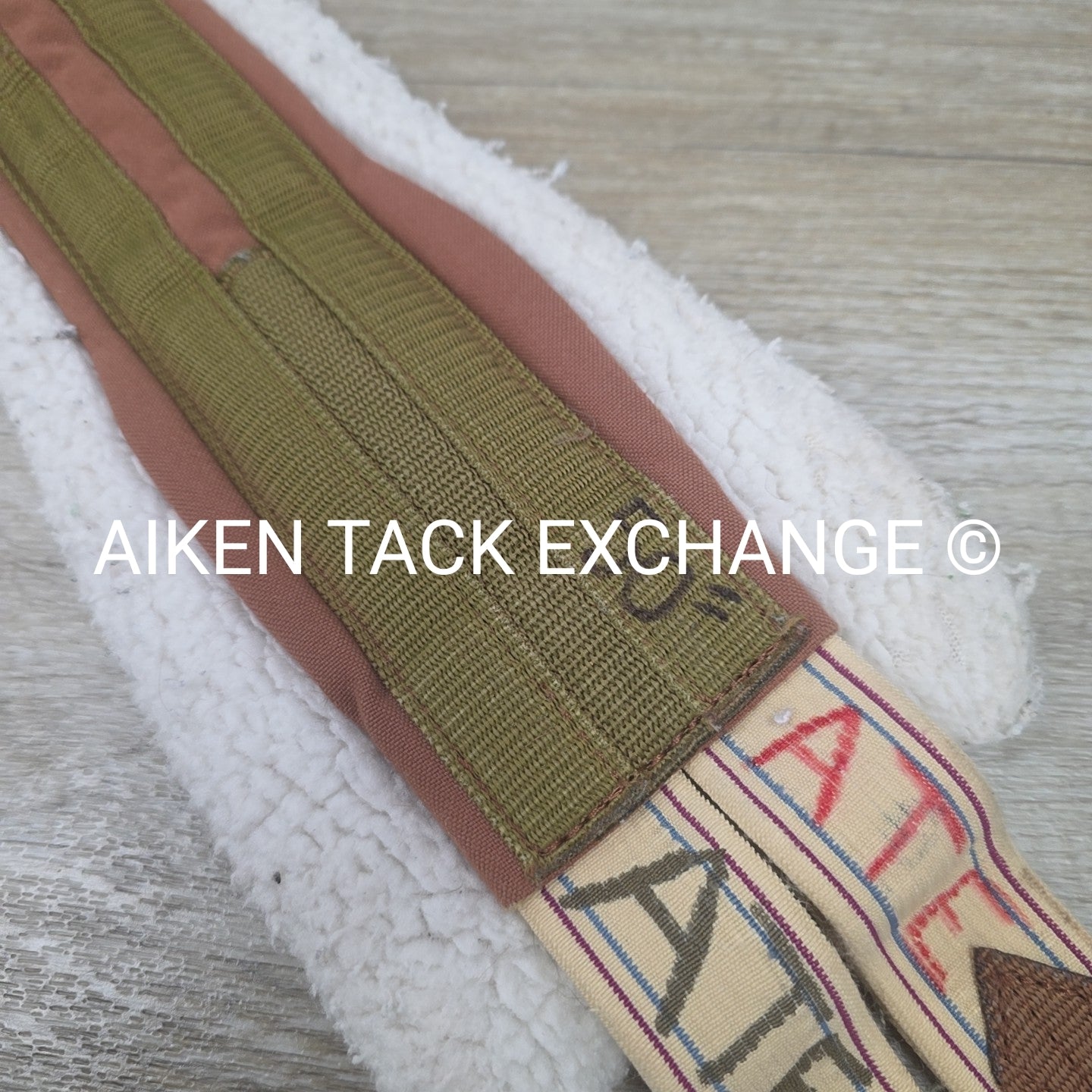Fleece Double End Elastic Girth, Brown, 50"