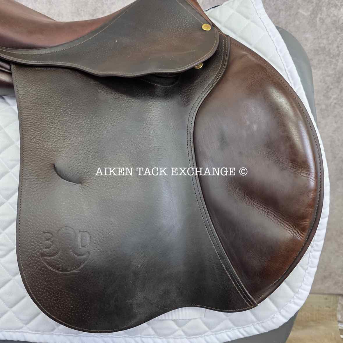 2007 Bruno Delgrange Virtuose Close Contact Jump Saddle, 17.5" Seat, Medium Wide Tree, Foam Panels