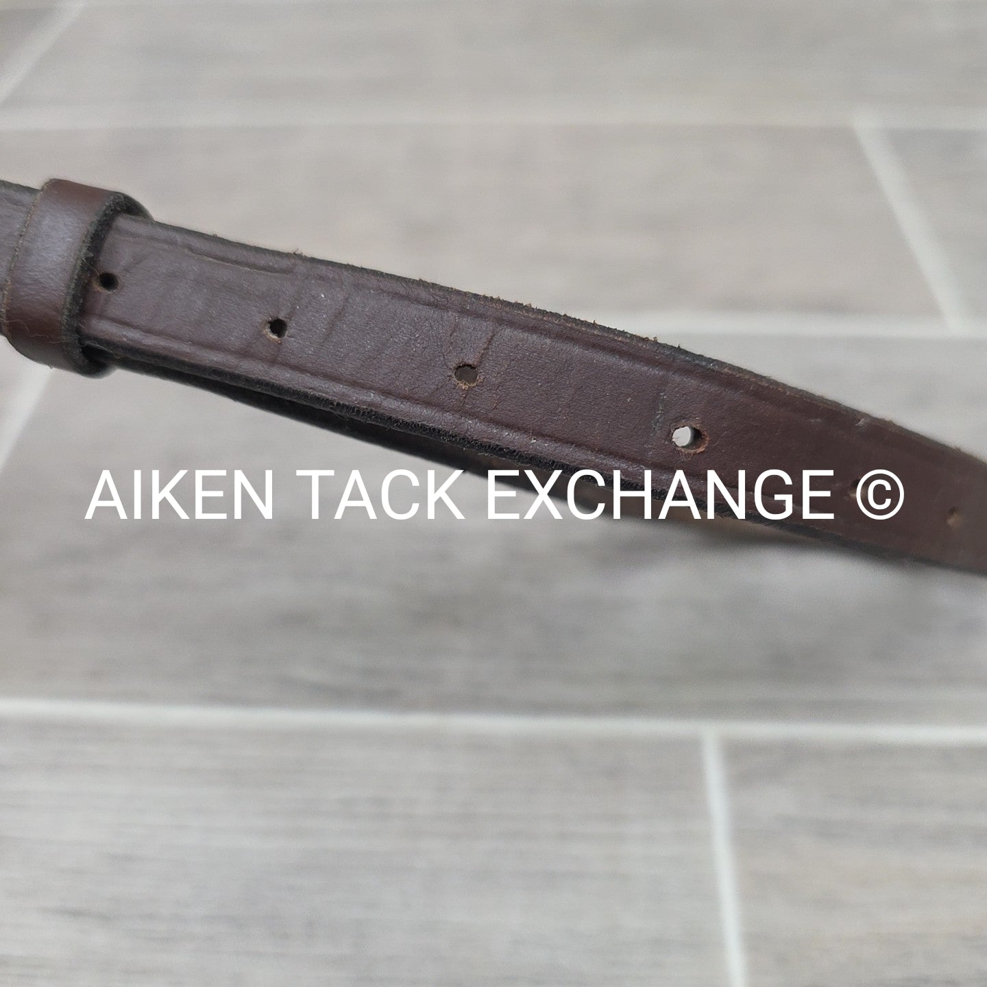Flat Standing Martingale, Brown, Size Cob / Pony