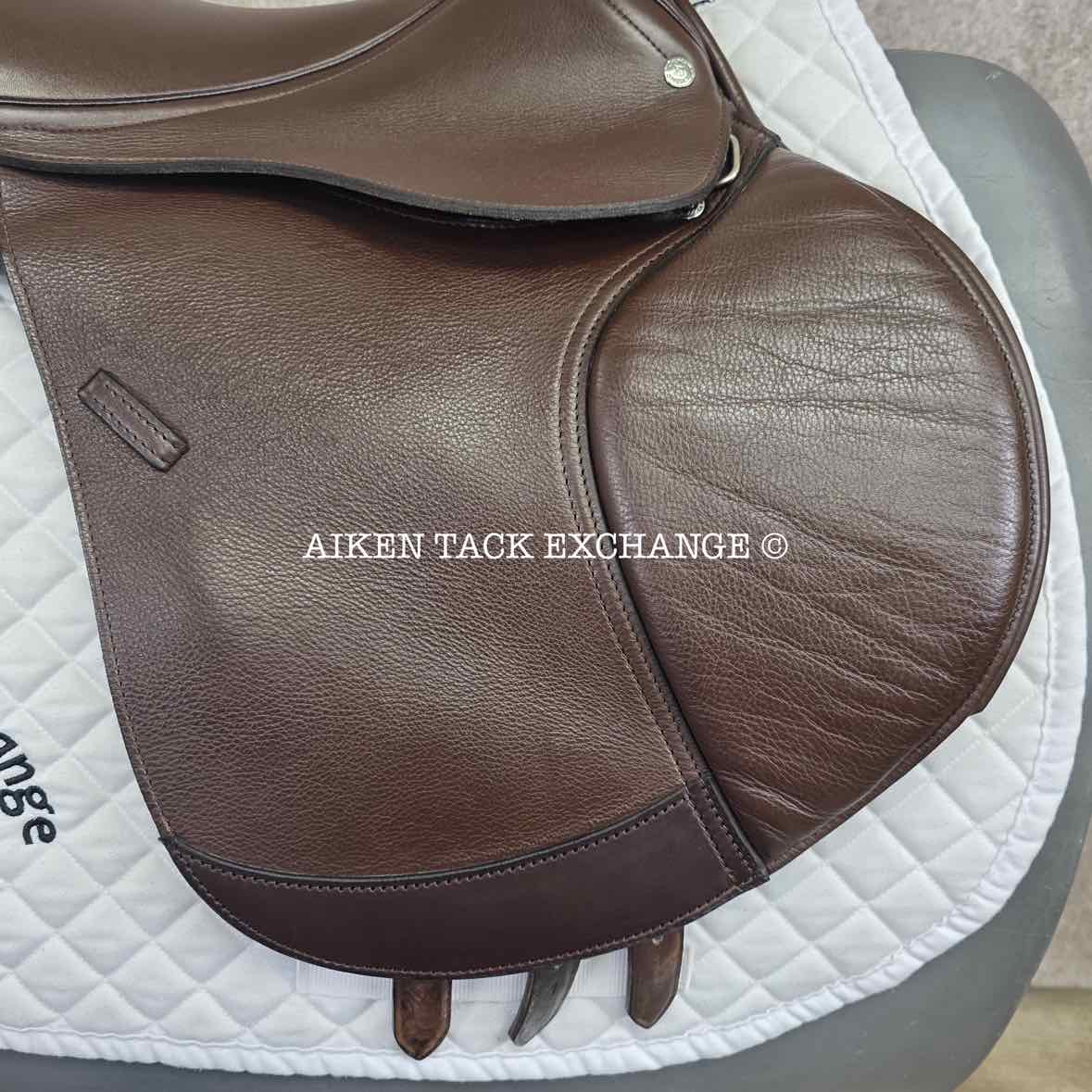 2019 Custom Saddlery Monte Carlo Jump Saddle, 17.5" Seat, Adjustable Tree, Wool Flocked Panels