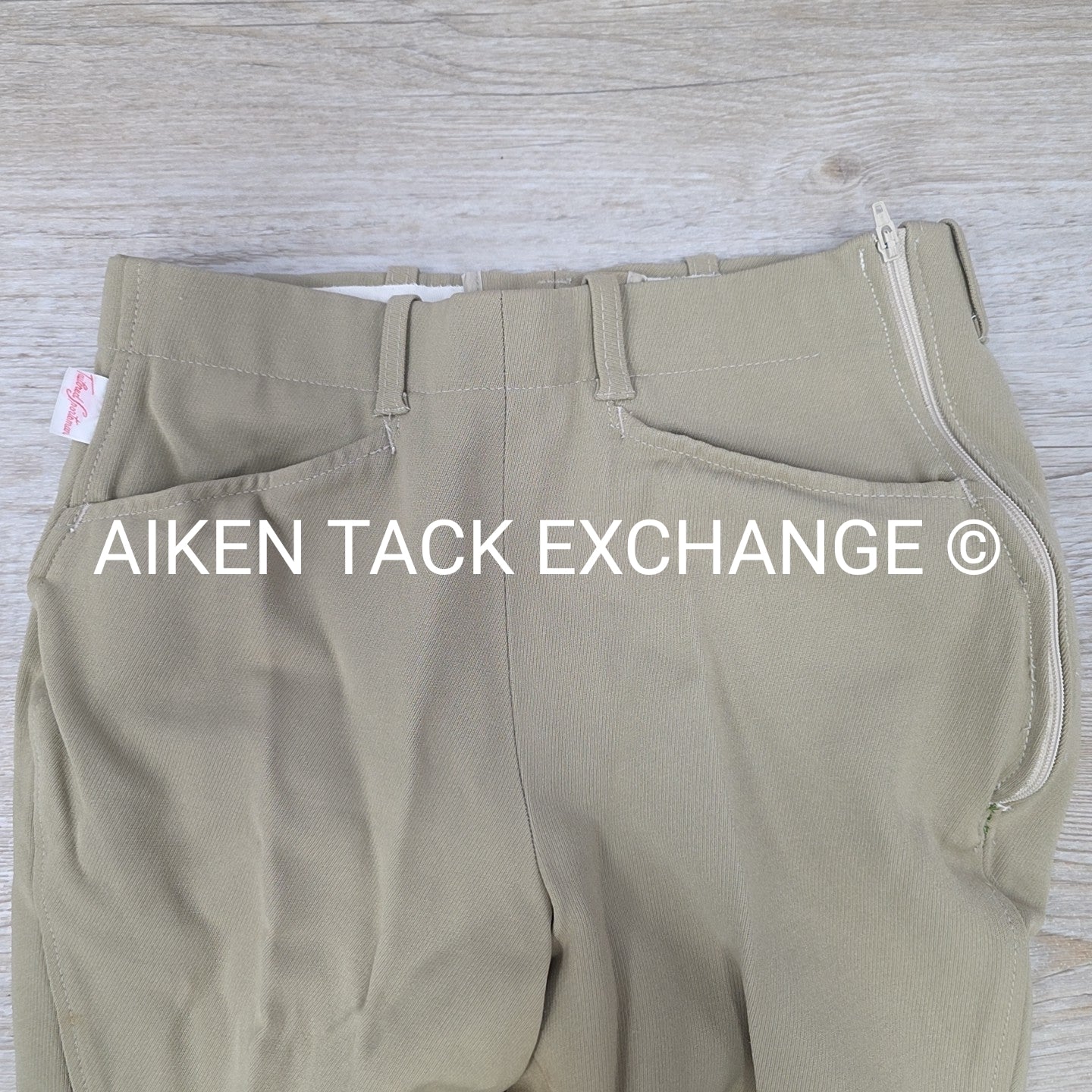 BARGAIN BUNDLE: 2 Tailored Sportsman Side Zip Knee Patch Breeches, Size 24 + 26