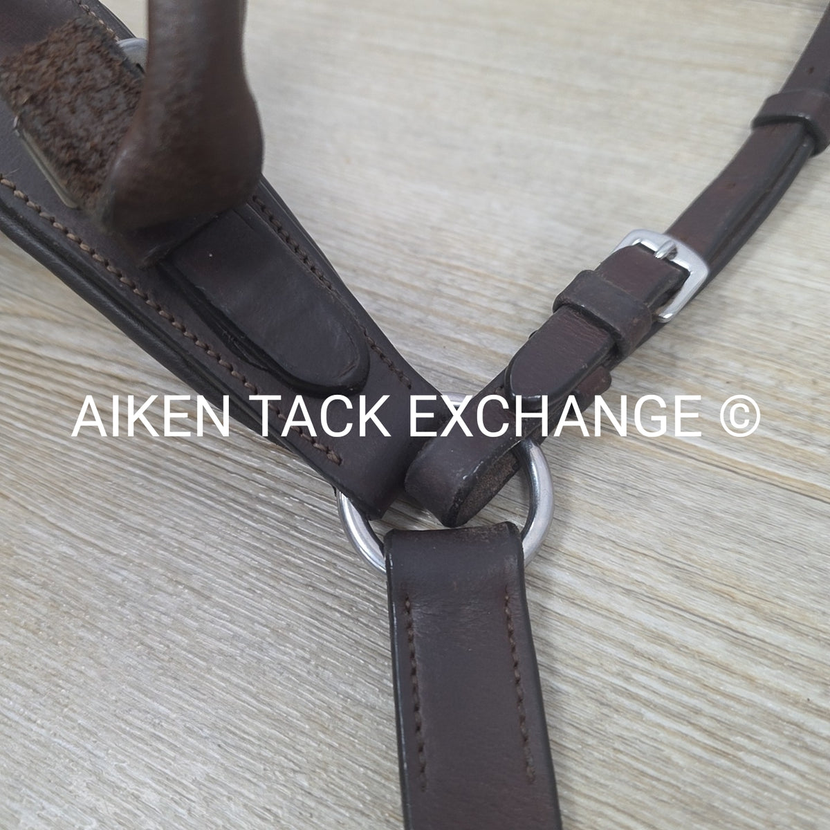 Correct Connect 3 Point Breastplate with Double Neck Strap, Brown, Size Full