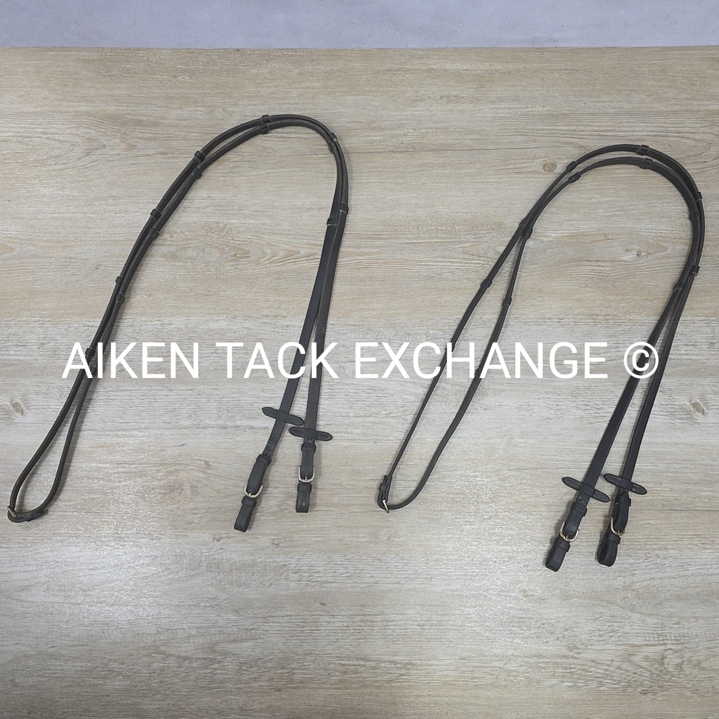BARGAIN BUNDLE: 2 Pair Vespucci Leather Reins with Hand Stops