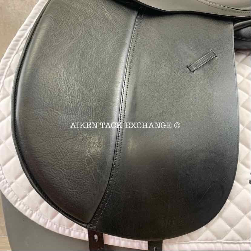 Mystic by Smith-Worthington Dressage Saddle, 17.5" Seat, Medium Tree, Wool Flocked Panels