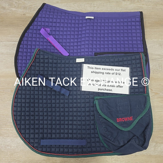 BARGAIN BUNDLE: 2 PRI Continental Pocket All Purpose Saddle Pads