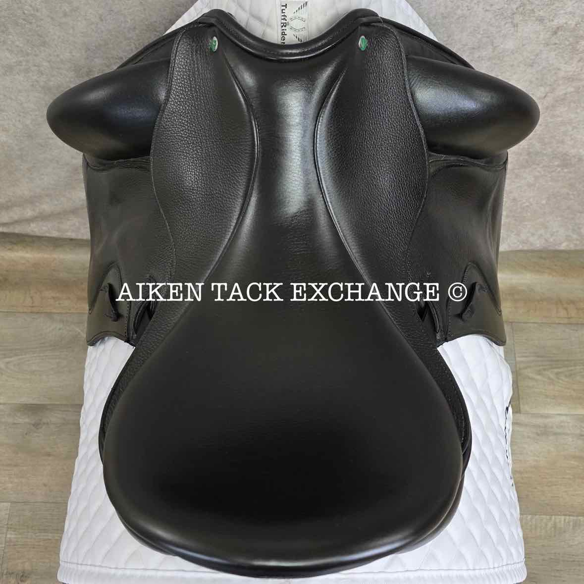 2023 Envy by Custom Saddlery Aurora Monoflap Dressage Saddle, 17.5" Seat, Adjustable Tree, Wool Flocked Panels