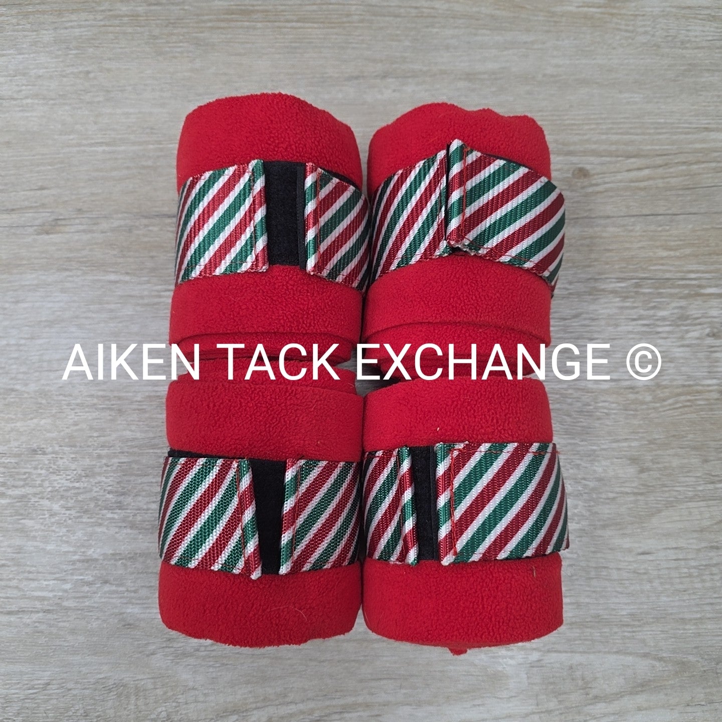Dover Saddlery Candy Cane Polo Wraps, Set of 4