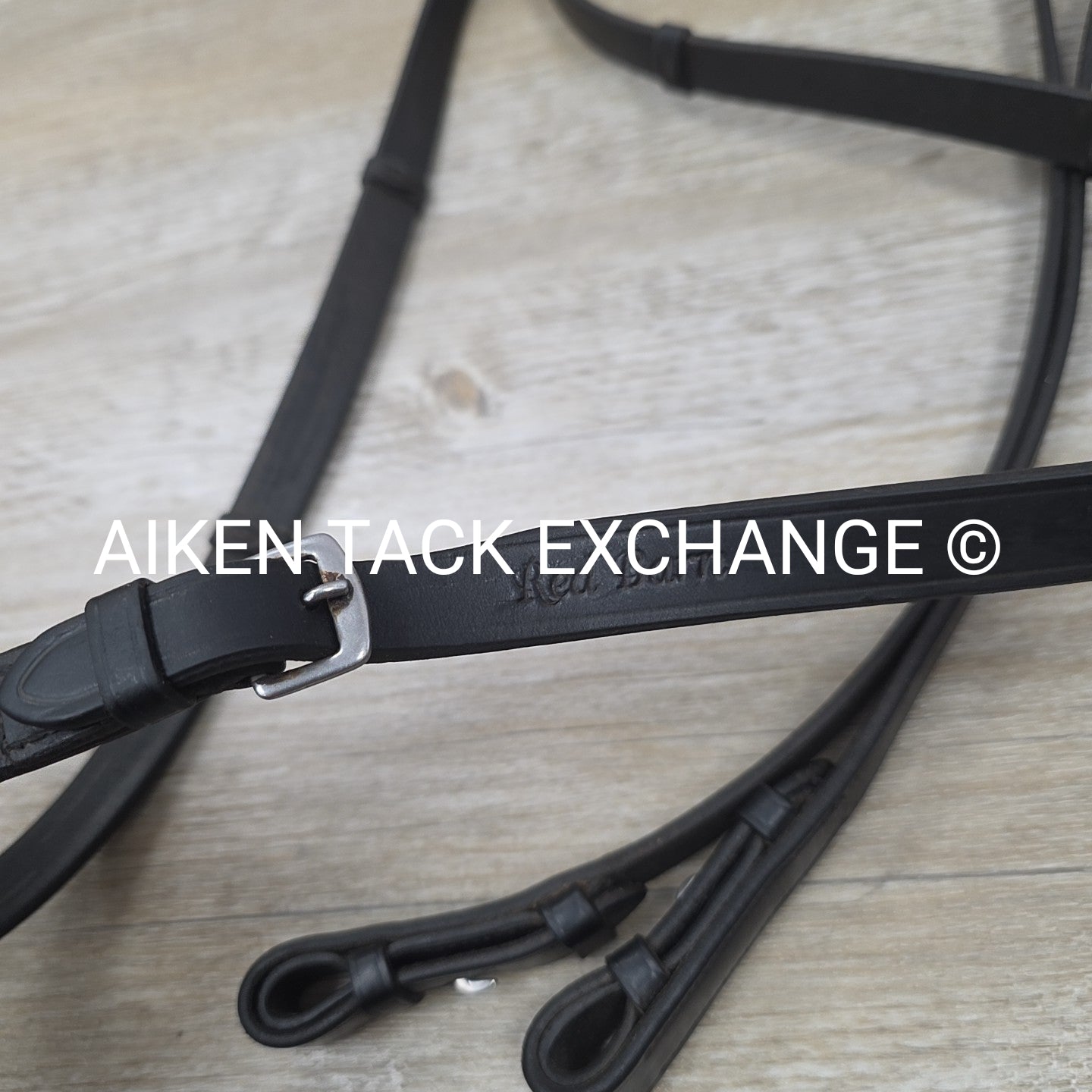 KL Select Monocrown Double Weymouth Bridle with Both Reins, Black, Size Full