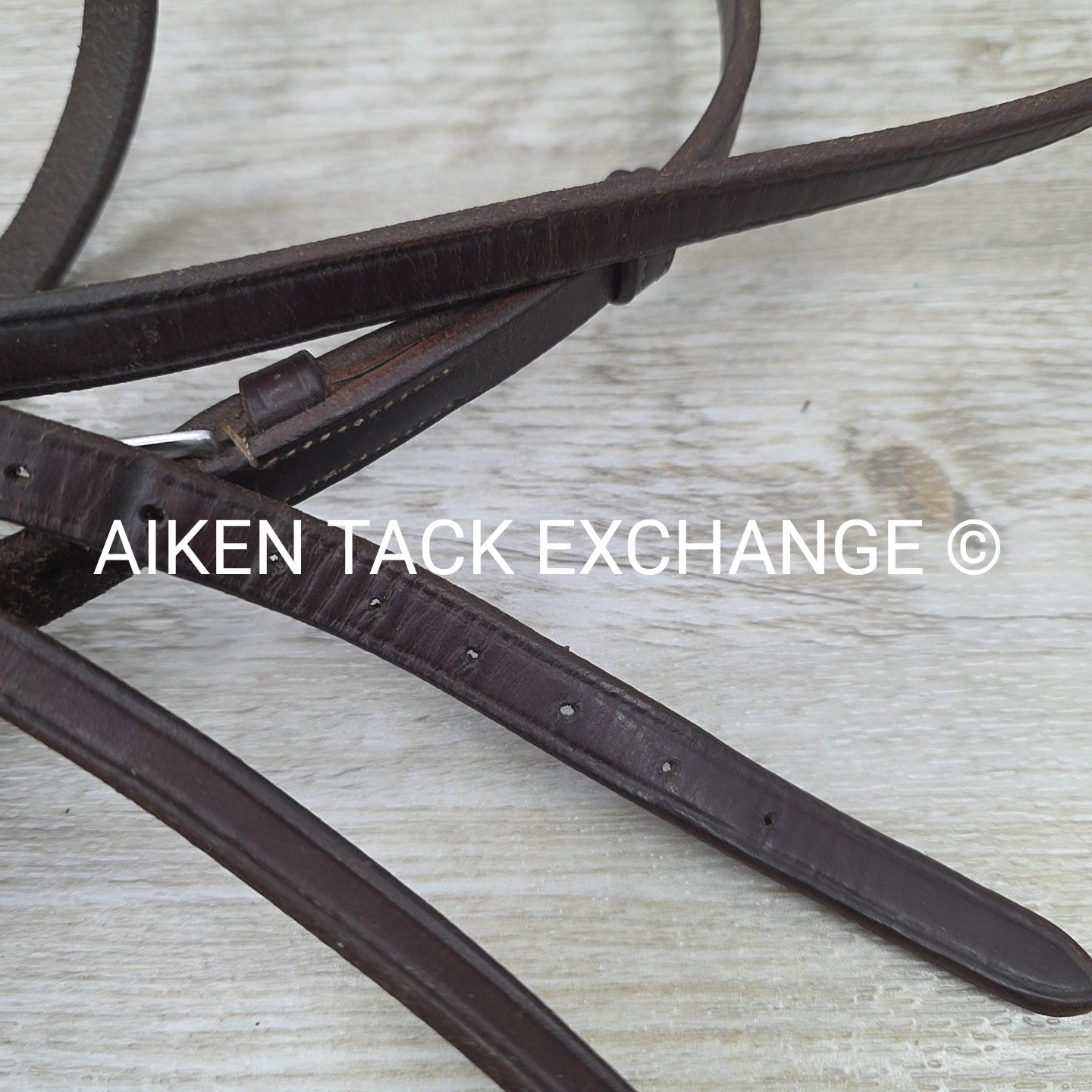BARGAIN BUNDLE: 2 Plain Raised Bridles with Laced Reins & Rubber Reins, Brown, S