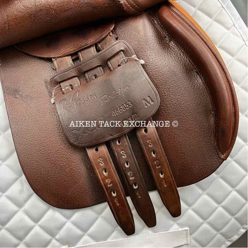 **SOLD** 2017 Pessoa Rodrigo Close Contact Jump Saddle, 16.5" Seat, Adjustable Tree - XCH Changeable Gullet, Foam Panels