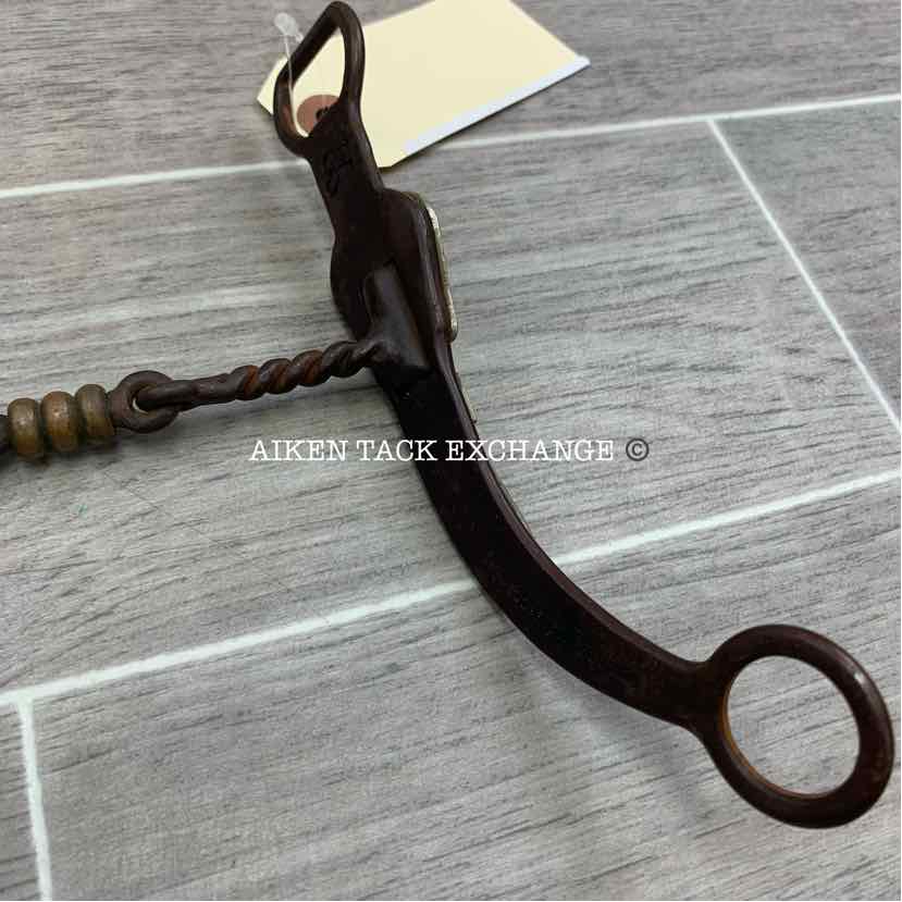 Classic Equine Gist Copper Dogbone Twisted Shanked Bit 5.5"