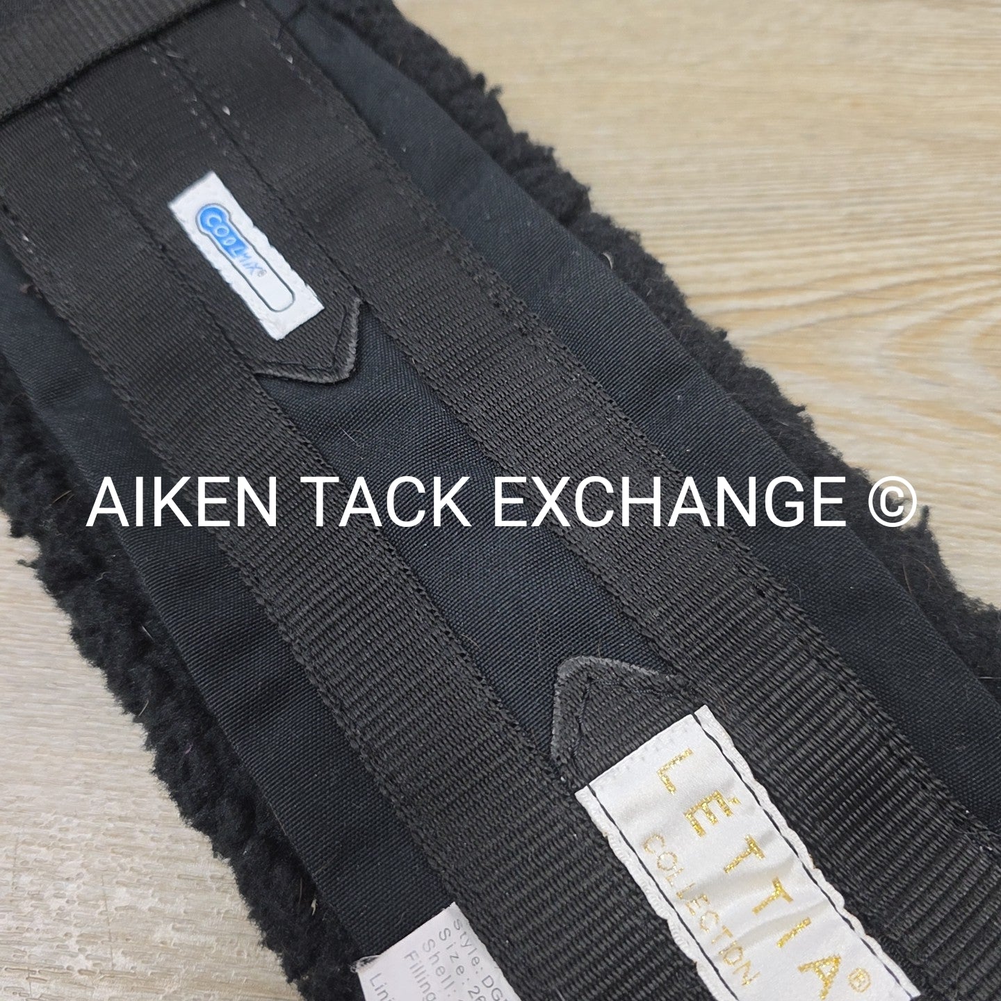 Lettia CoolMax Dressage Girth, Black, 26"