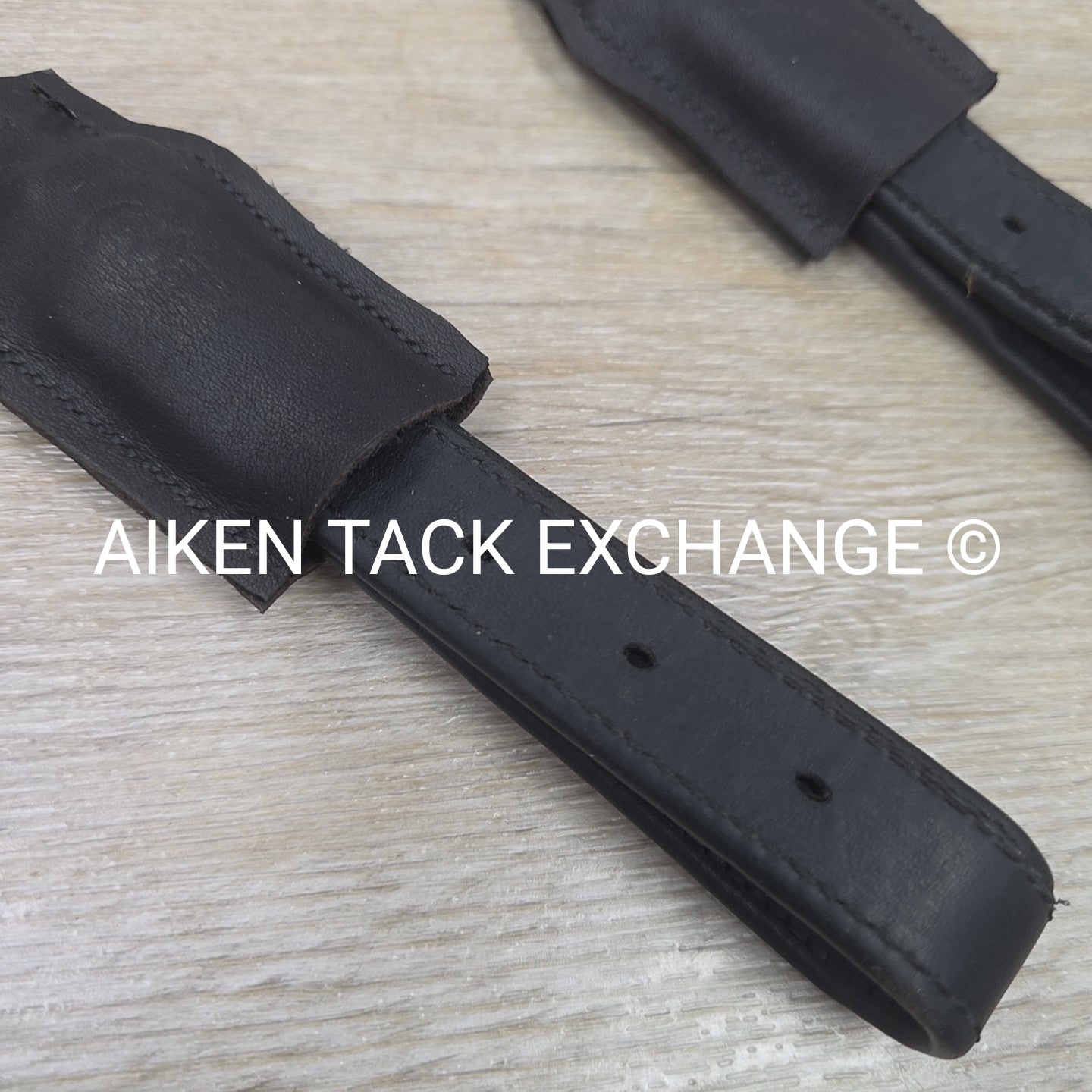 Mono Strap Stirrup Leathers, Black