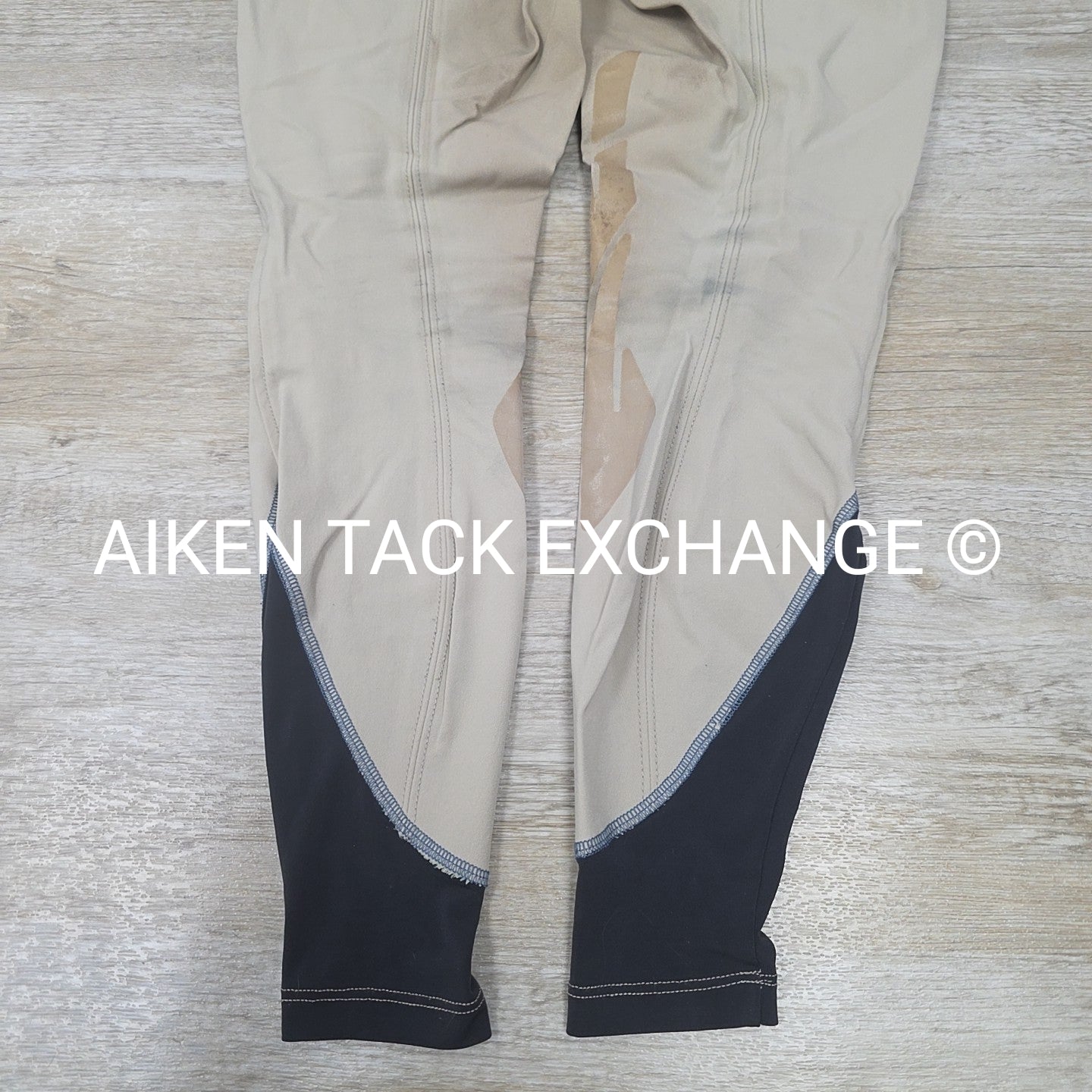 BARGAIN BUNDLE: 2 Pair Struck Silicone Grip Knee Patch Breeches, Size 27