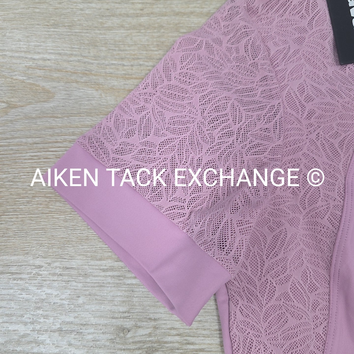 Cavallo Iron Horse Dressage Lace Short Sleeve Top, Size 4