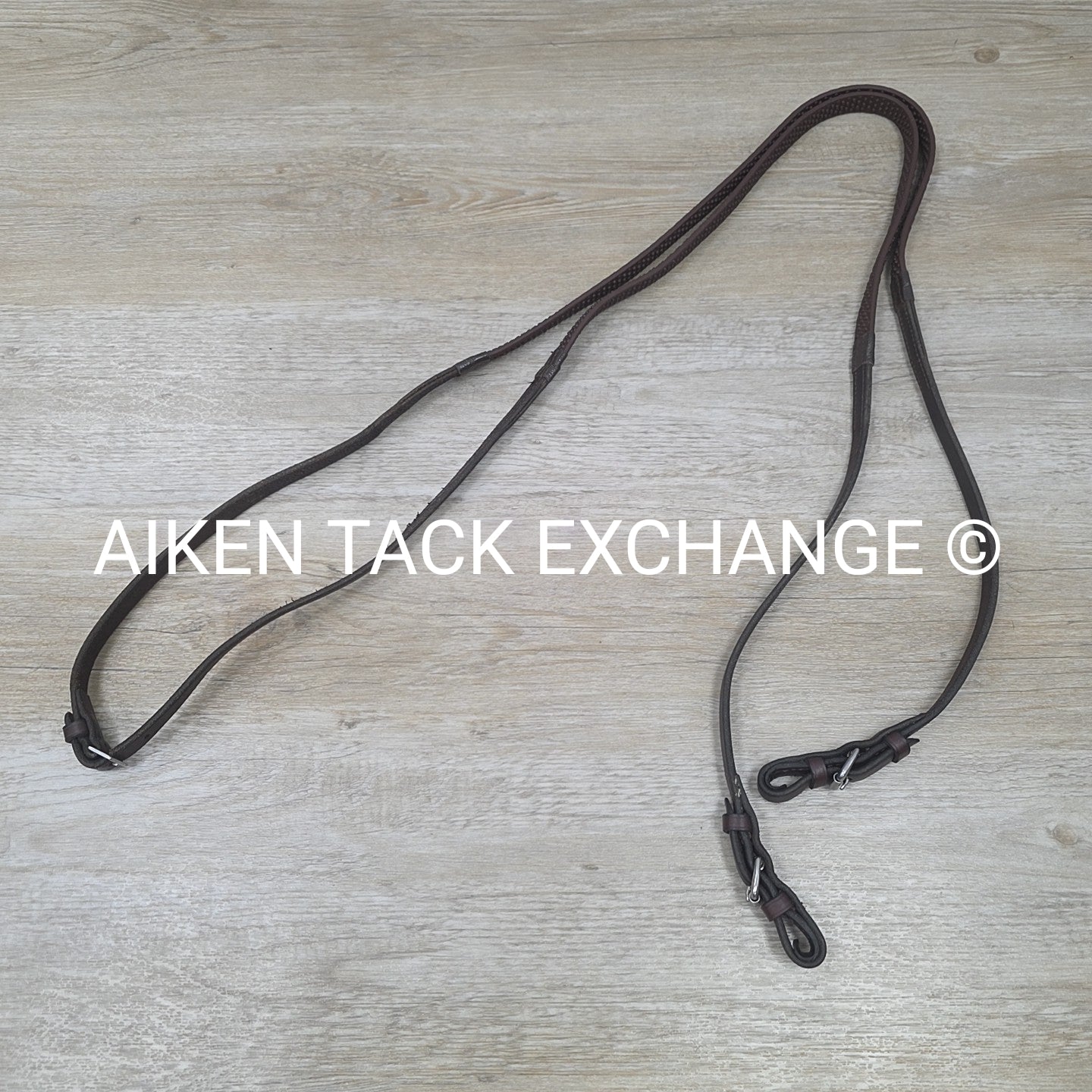 Nunn Finer Super Grip Soft Rubber Reins, Brown, 58"