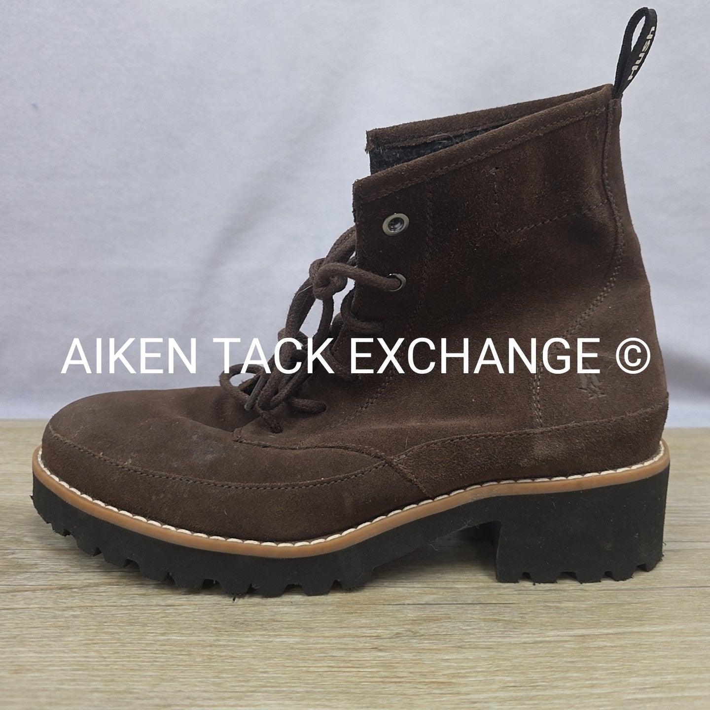 Hush Puppies Lace-Up Short Boots, Brown, Women's Size 8