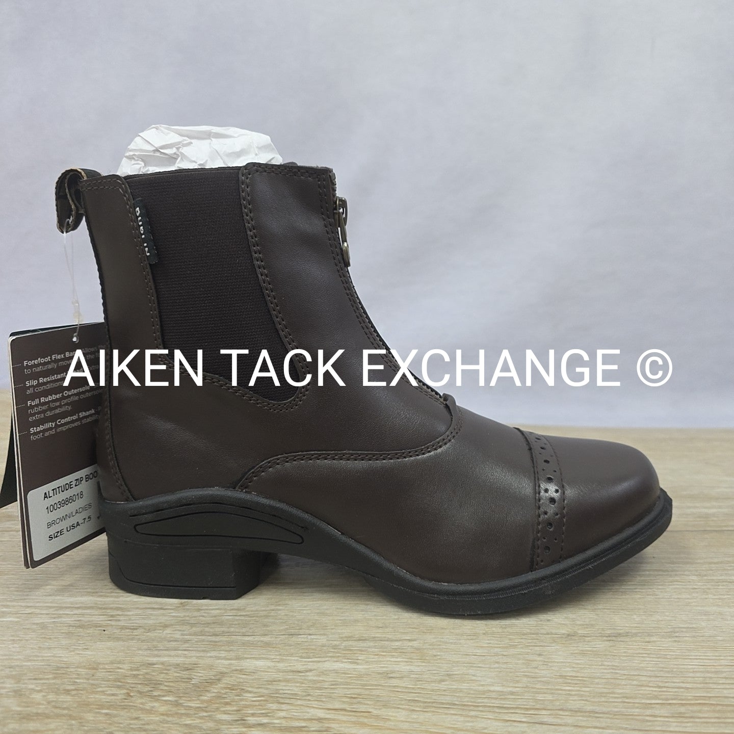 Dublin Altitude Zip Paddock Boots, Brand New, Brown, Women's 7.5