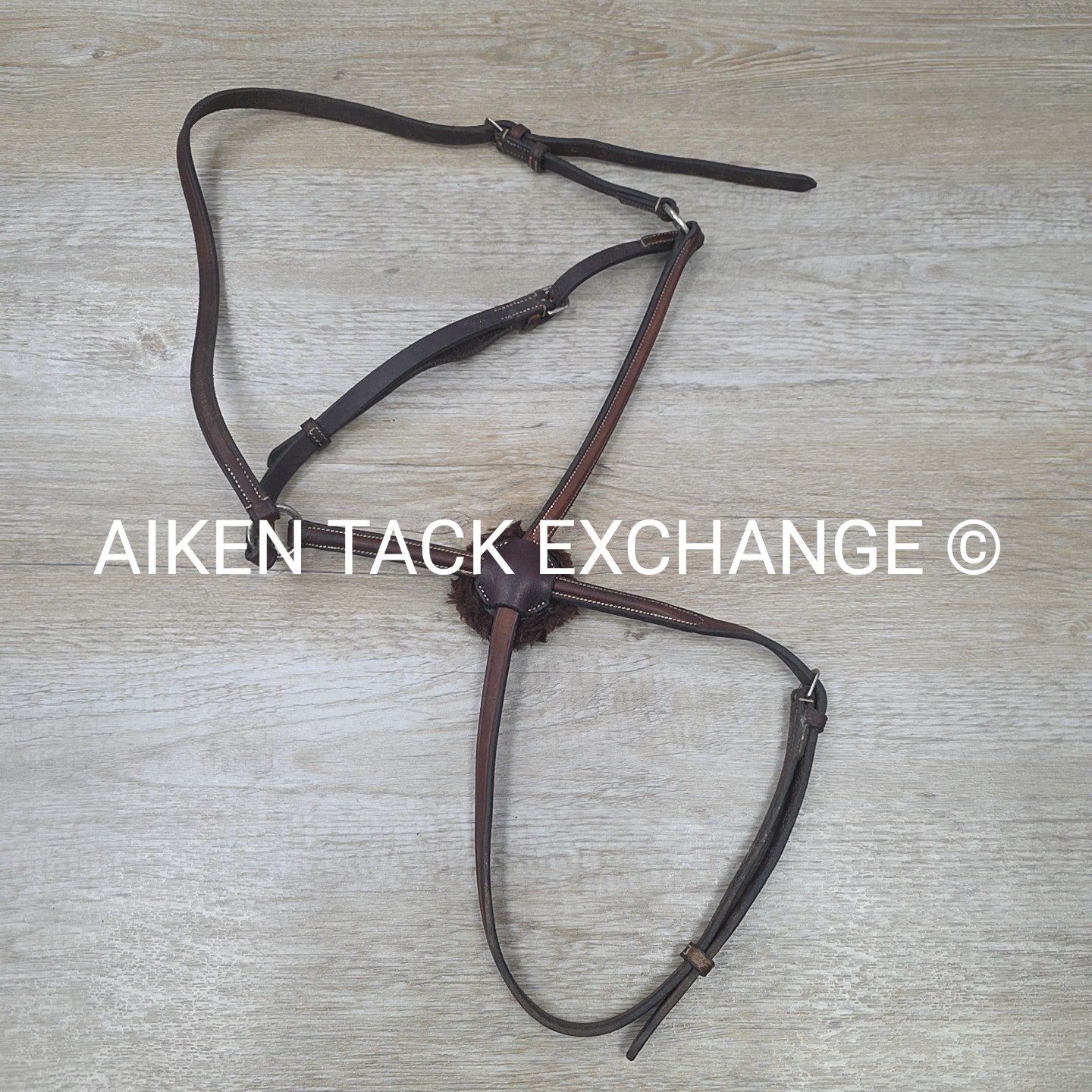 Bobby's English Tack Figure 8 Noseband, Brown, Size Full