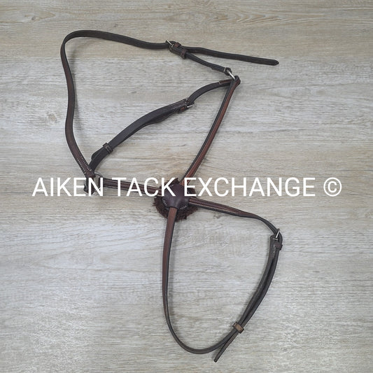 Bobby's English Tack Figure 8 Noseband, Brown, Size Full