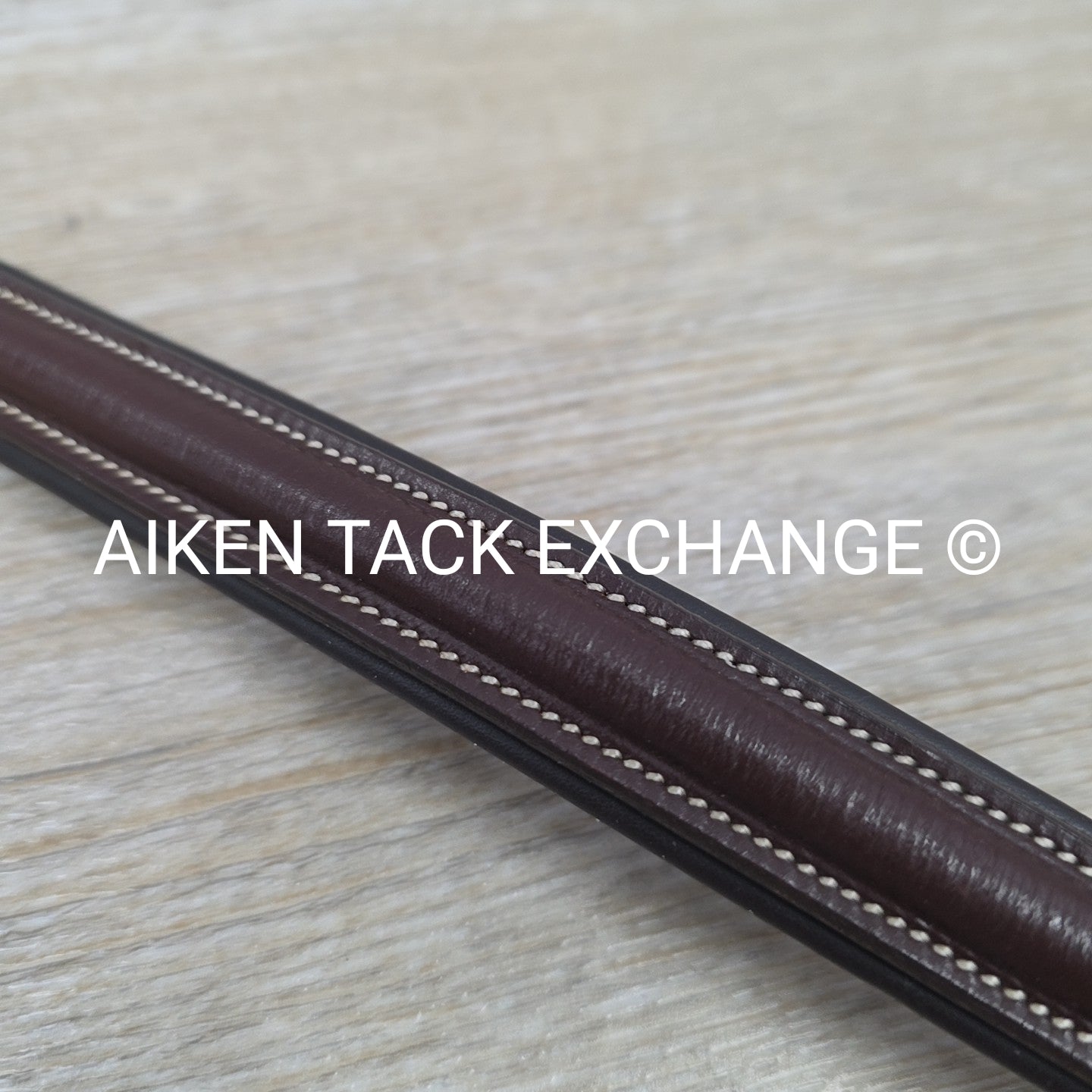 Padded Plain Raised Browband, Brown, 15"
