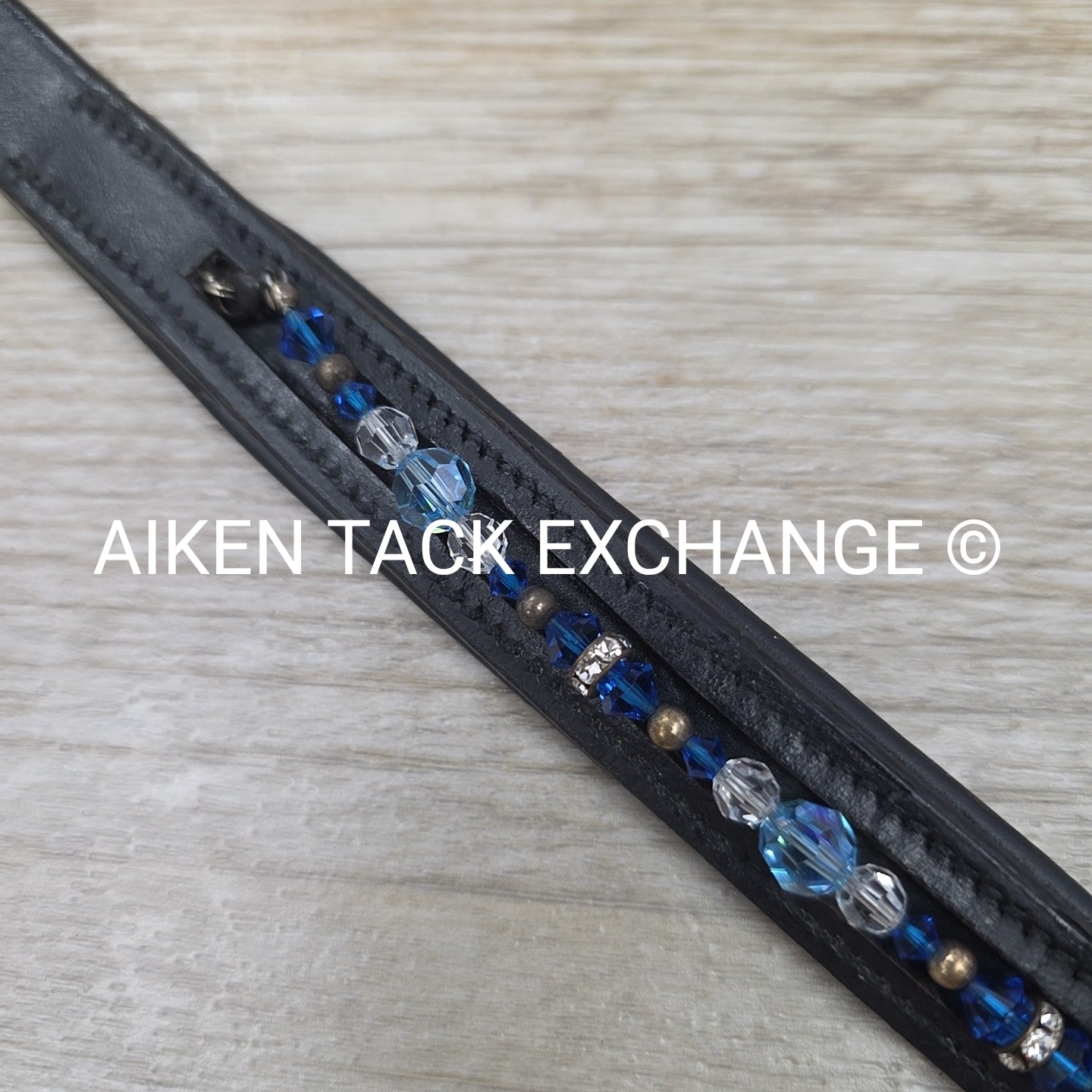 Padded Browband with Removable / Exchangable Bling, Black, 16"