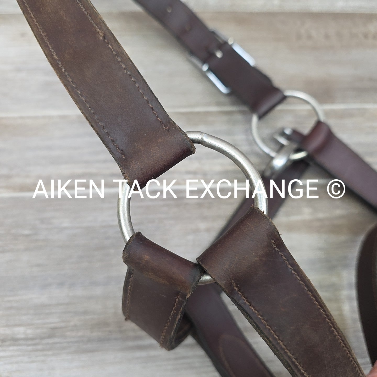 Leather Halter, Brown, Size Draft