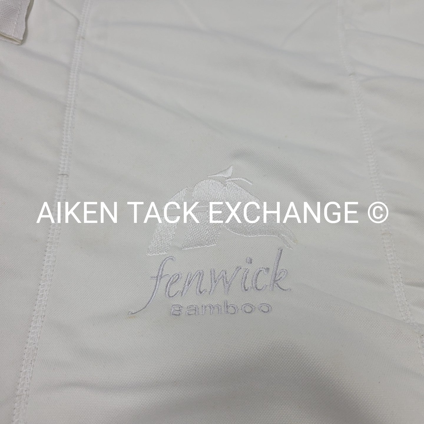 Fenwick Equestrian Therapeutic Bamboo Cooler, White (has marks), 62"