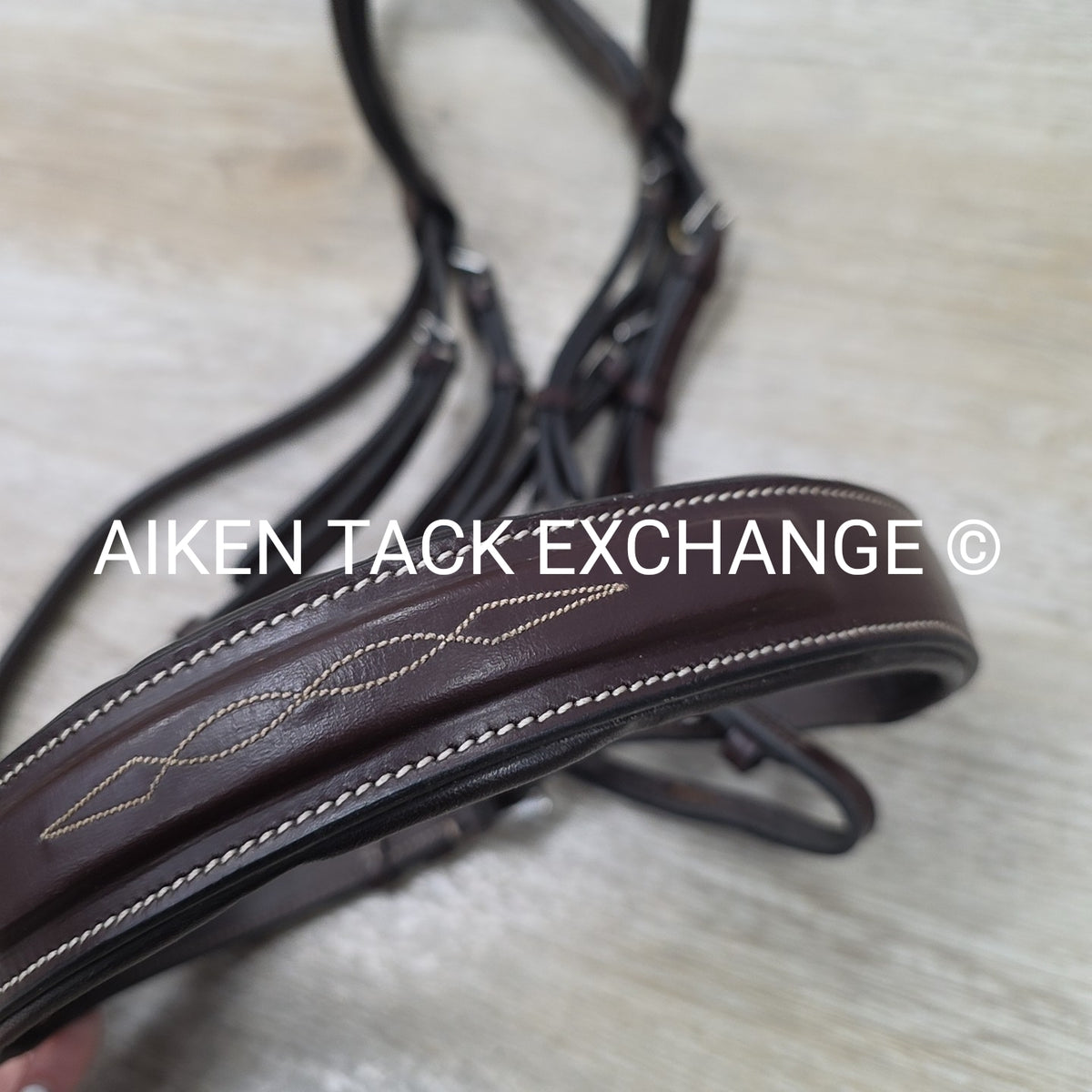 KL Select Black Oak Tupelo Bridle with Matching Laced Reins, Brown, Size Full