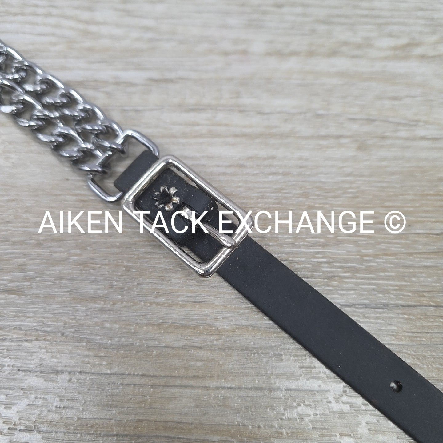 Berlin Custom Leather Double Chain Biothane Beta Curb Chain, Black
