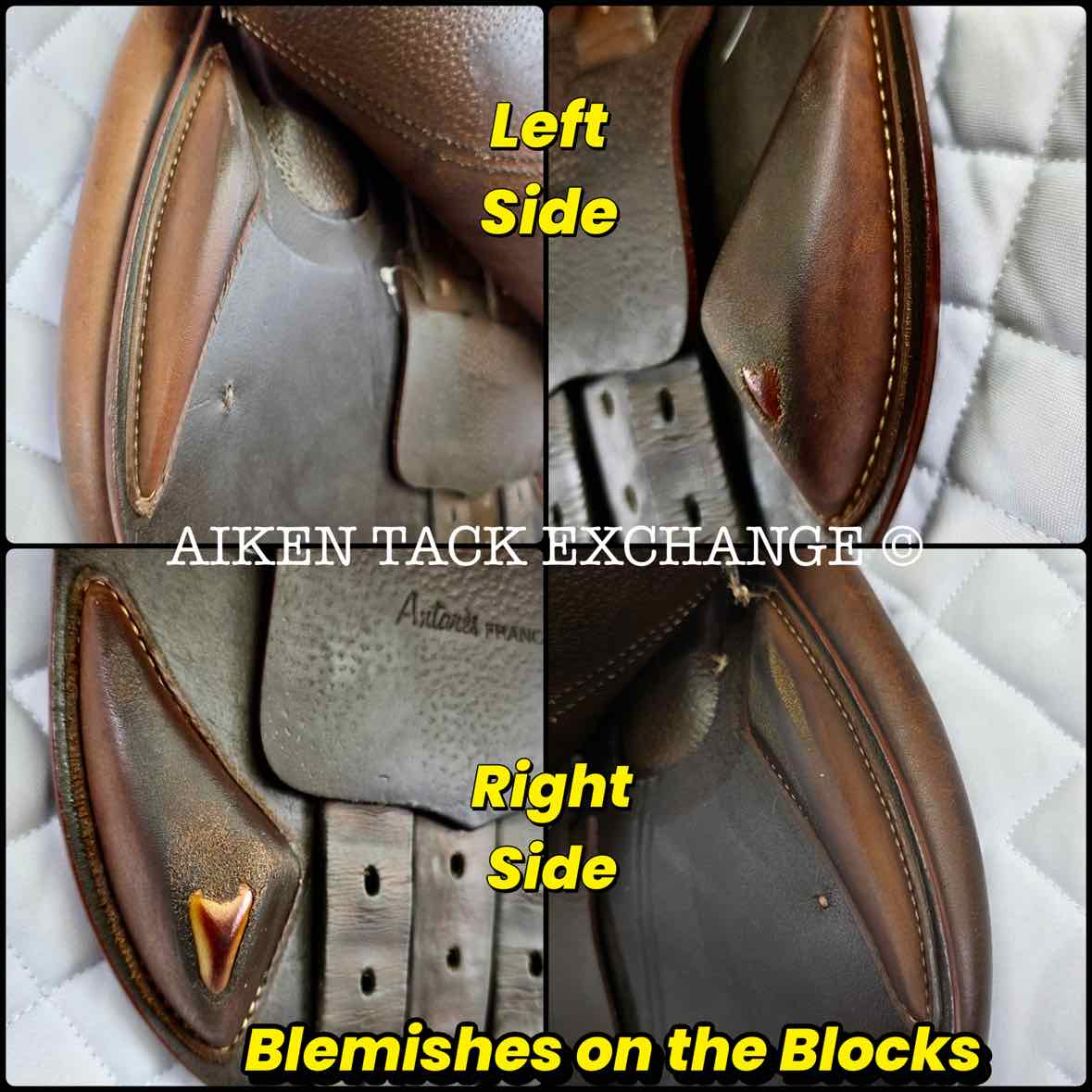 2014 Antares Pony Close Contact Jump Saddle, 15.5" Seat - 00D Flap, MW Tree, Foam Panels, Buffalo Leather