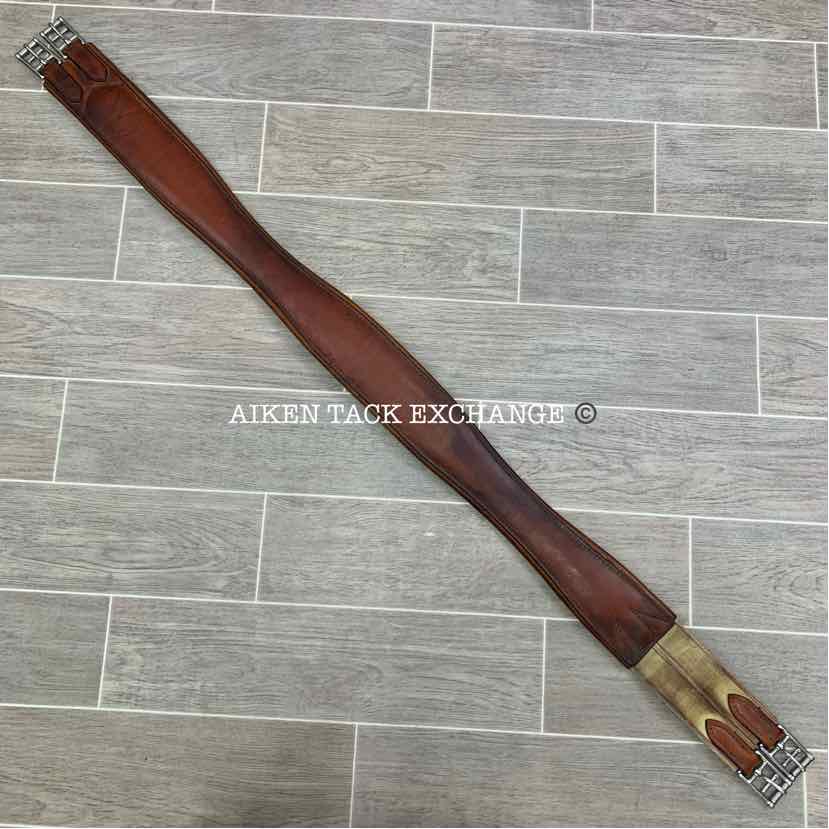 Edgewood Padded Leather Girth, Brown, 50"