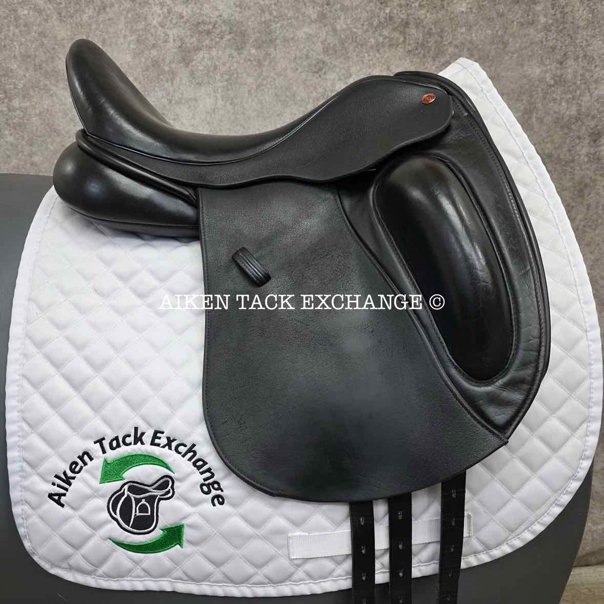 Saddle Guy by Mike Scott Monoflap Dressage Saddle, 17.5" Seat, Short Flap, MW/W Tree, Wool Flocked Panels
