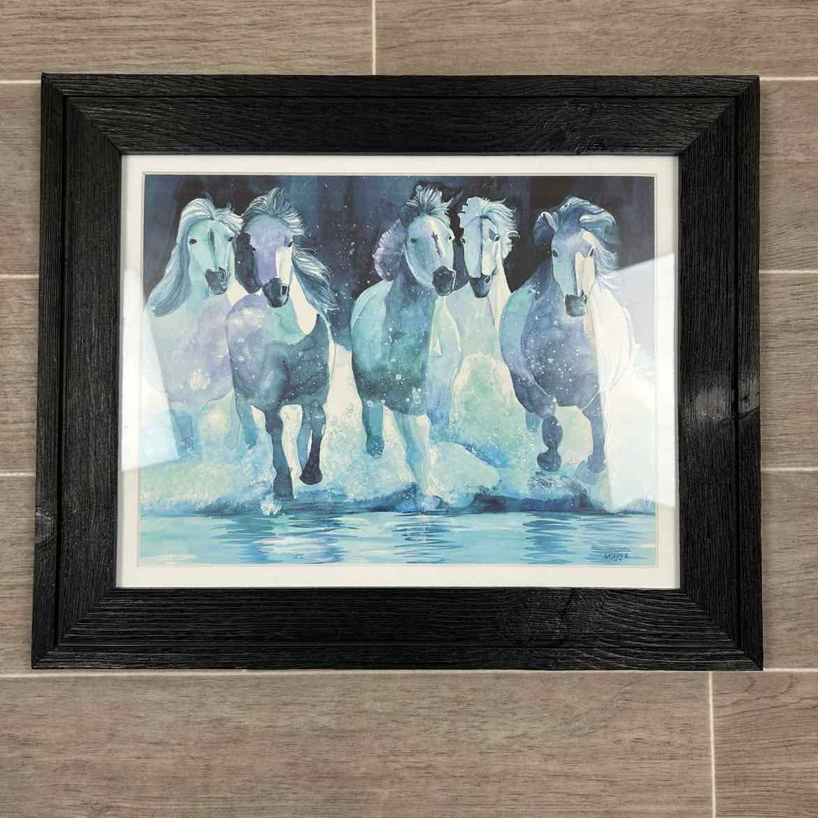 Horse Print, Matted and Framed, 17.5" x 14.5"
