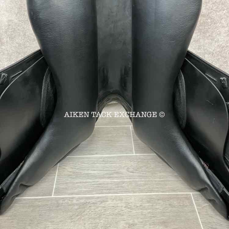 2022 Prestige X-D2 K Zero Dressage Saddle, 17" Seat, Medium Tree, Wool Flocked Pony Panels with Shoulder Relief