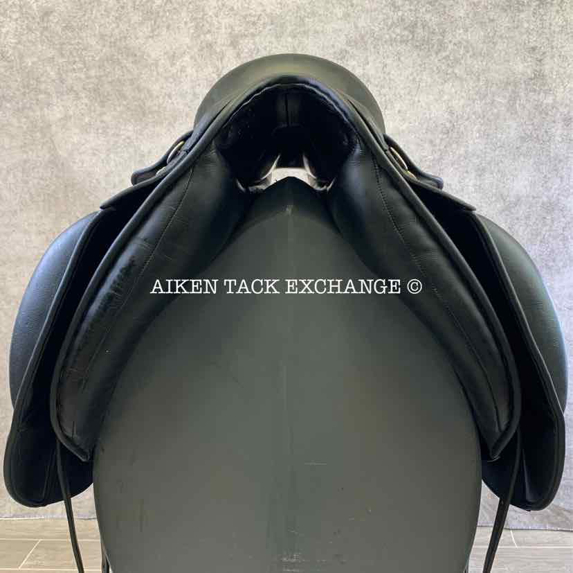 Borne Saddlery Olympia Dressage Saddle, 17.5" Seat, Medium Wide Tree, Wool Flocked Panels