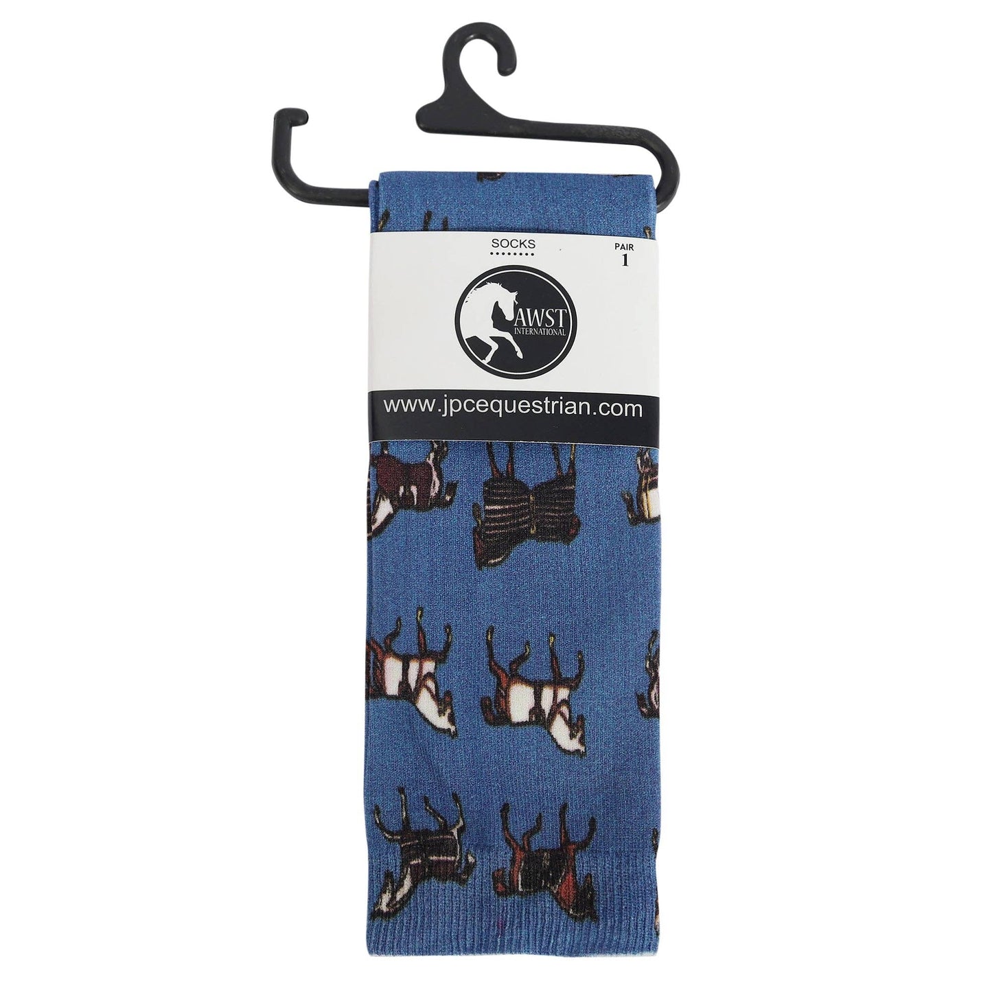 AWST Int'l Children's Lila Hunter Ponies Socks: Pink / STD