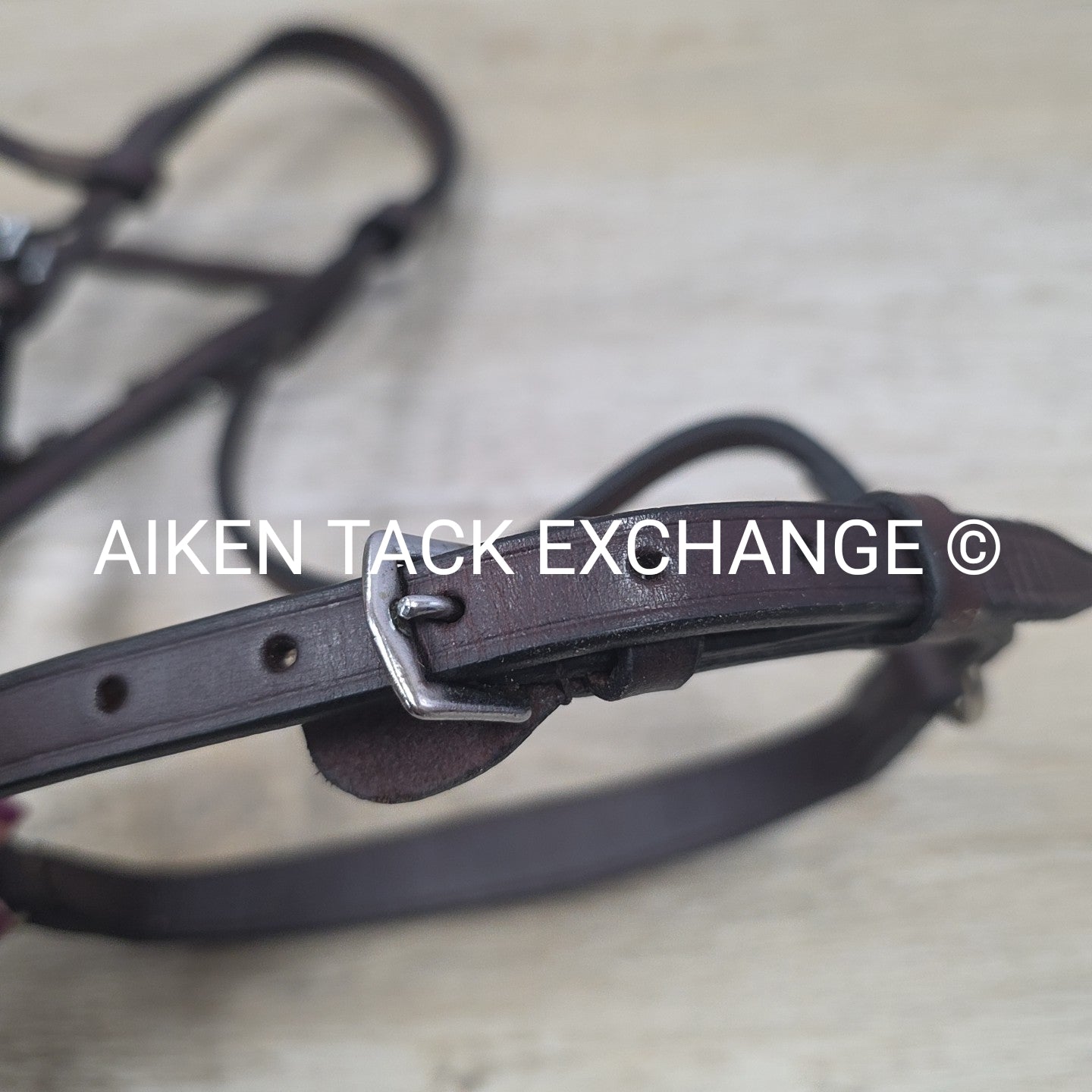 Plain Bridle with Drop Noseband, No Reins, Brown, Size Cob