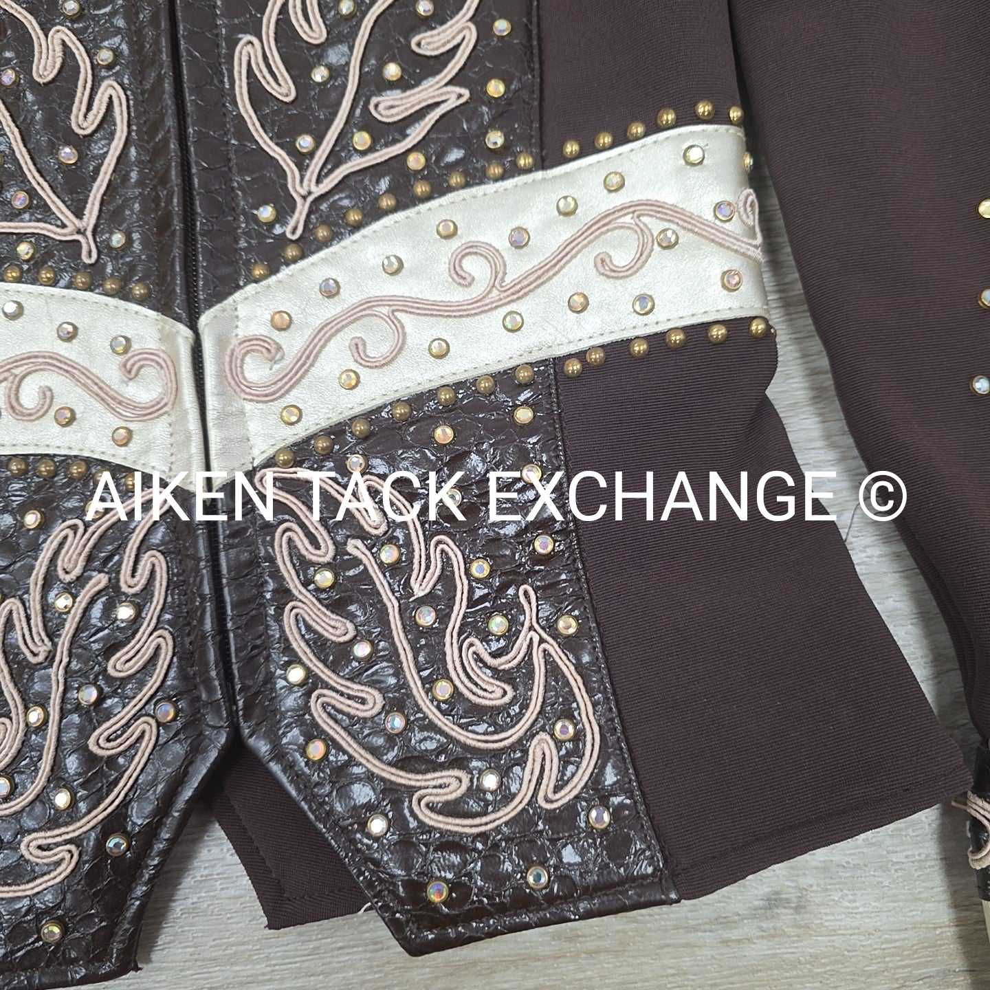 Dazzling Designs Leather Show Shirt & Pants Set, Women's XSmall, XLong