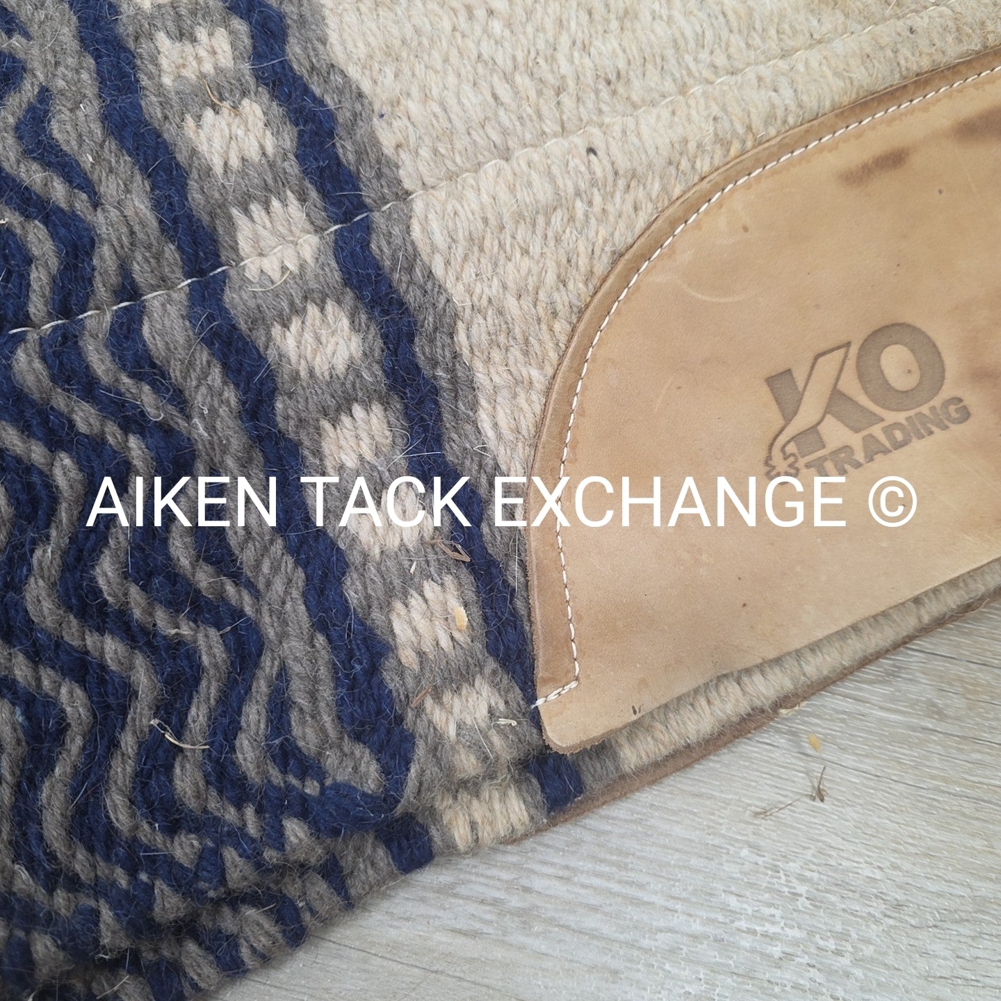 KO Trading Western Saddle Pad w/ Sheepskin, NRHA logo