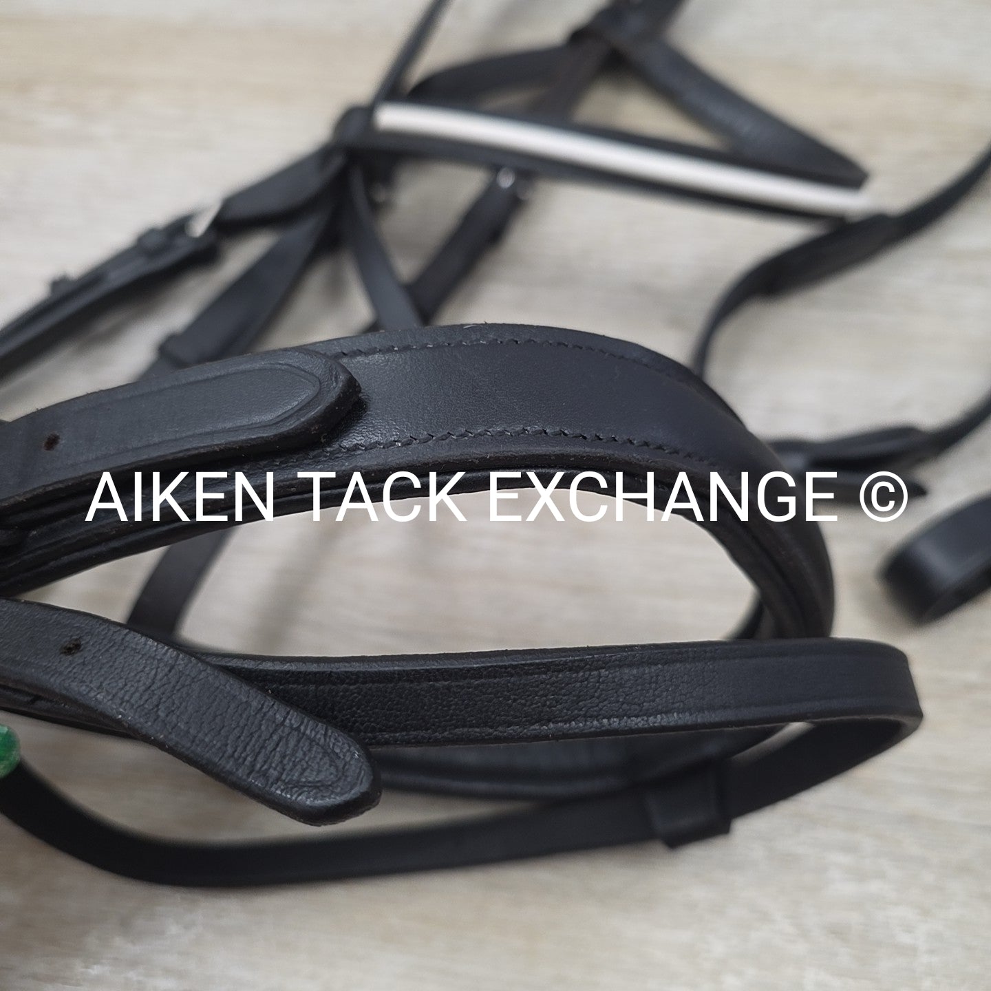 Passier Flash Bridle with Matching Cotton Web Reins, Black, Size Cob