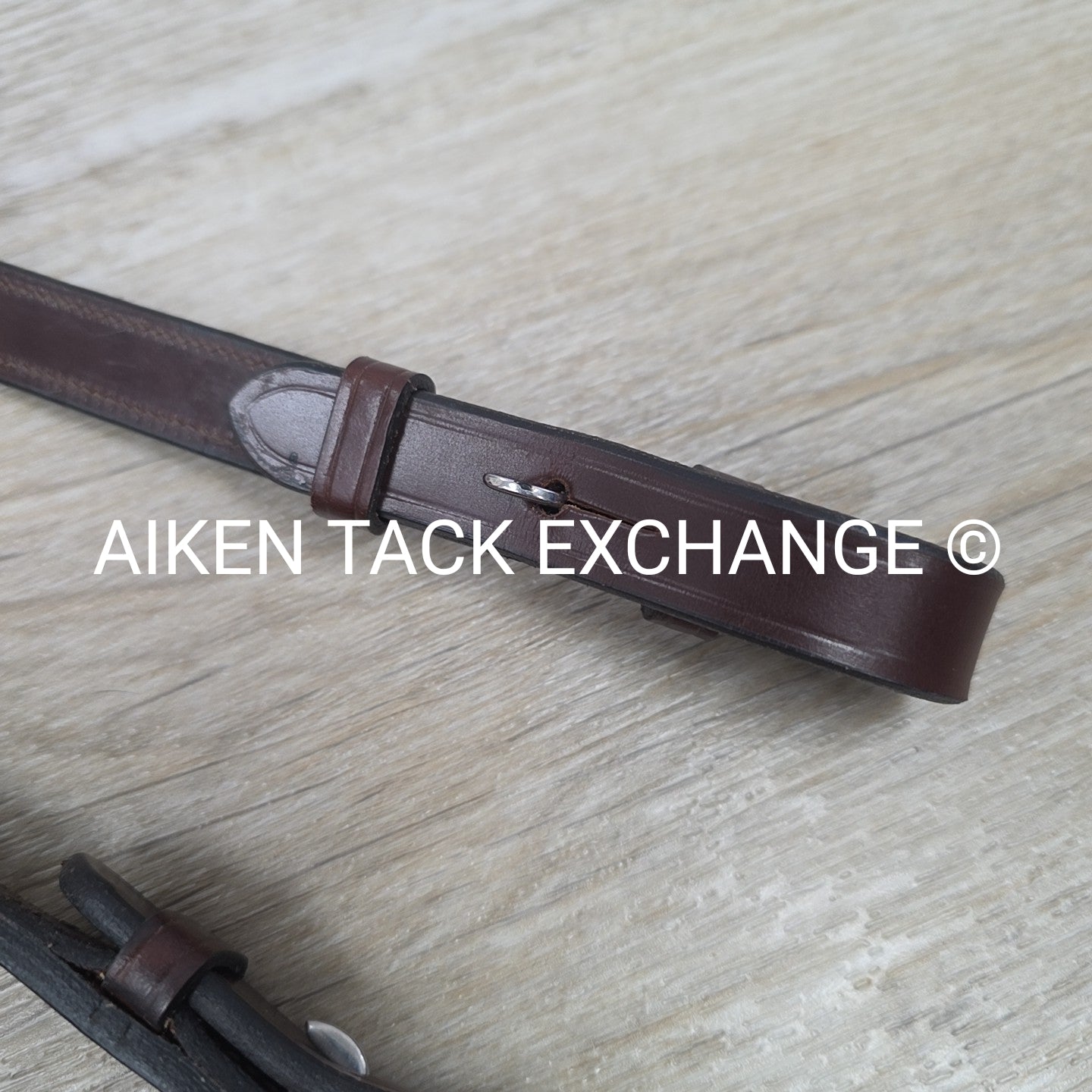 KL Select Square Raised Fancy Stitched Laced Reins, Brown, Size Full