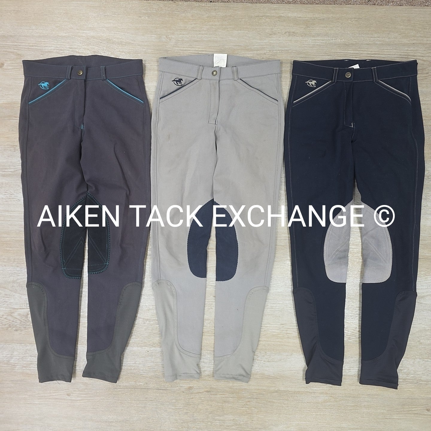 BARGAIN BUNDLE: 3 Piper by SmartPak Knee Patch Breeches, 26 Long