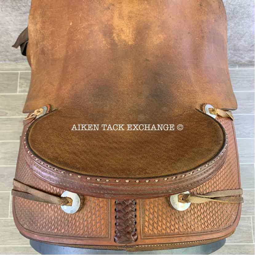 **SOLD** Marty Byrd Saddle Shop Roping Western Saddle, 16" Seat, Regular Tree - Semi QH Bars